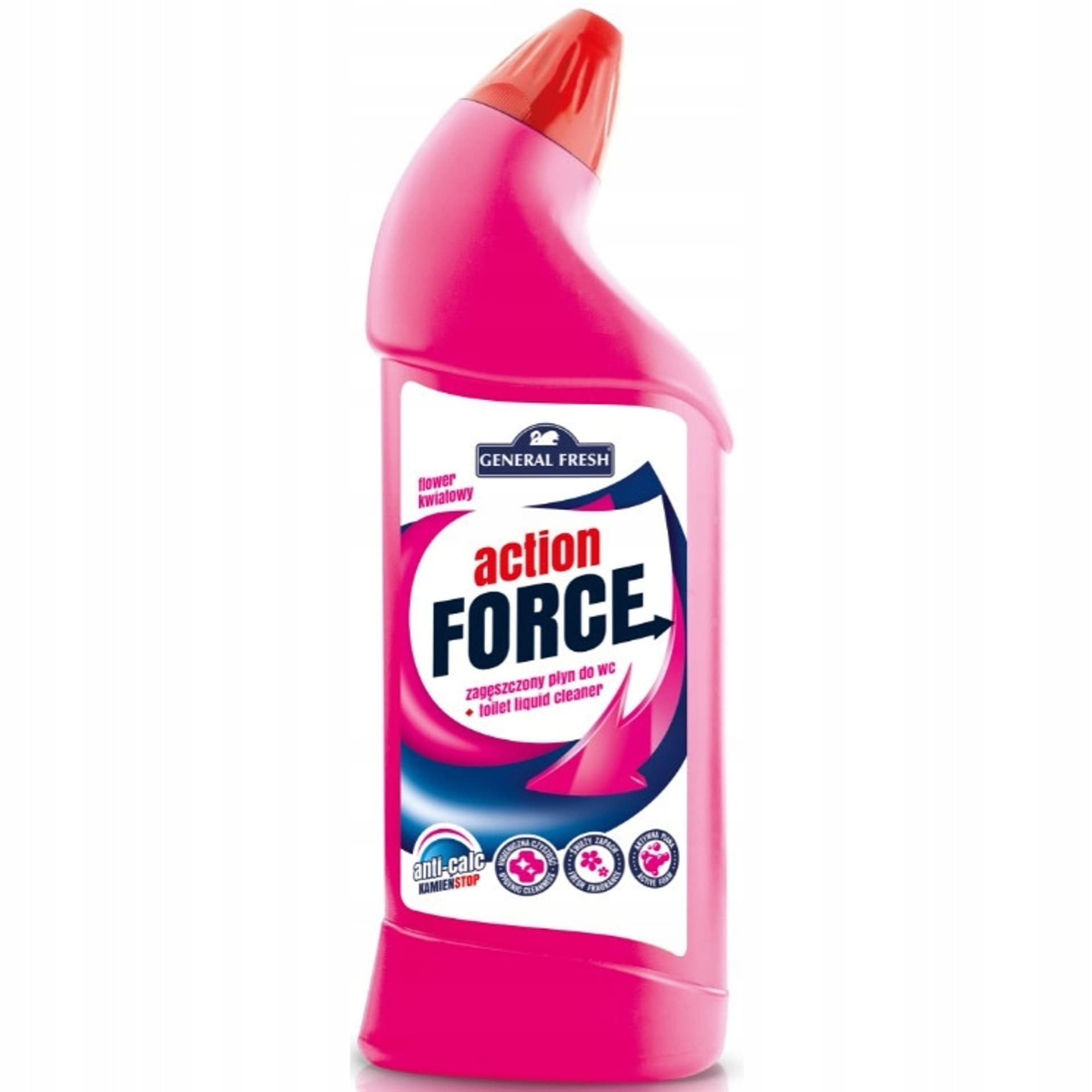 

Płyn do WC 1000ml zagęszczony Kwiatowy ACTION FORCE GENERAL FRESH