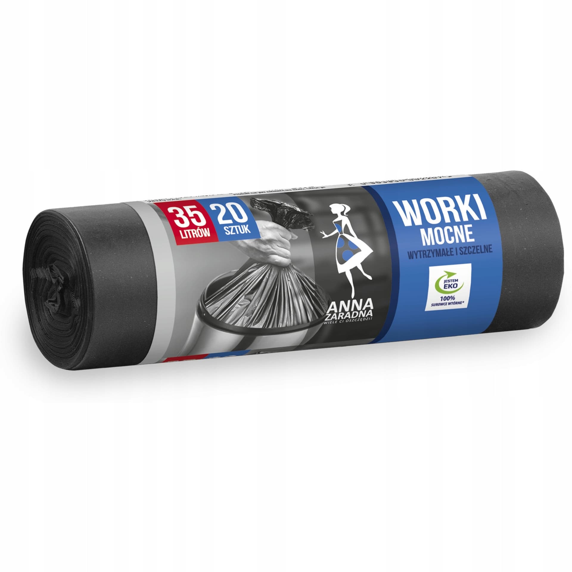 

Worki na śmieci 35l mocne HDPE (20szt.)czarne ANNA ZARADNA WNS2207/80SH, 20szt.)czarne anna zaradna wns2207/80s