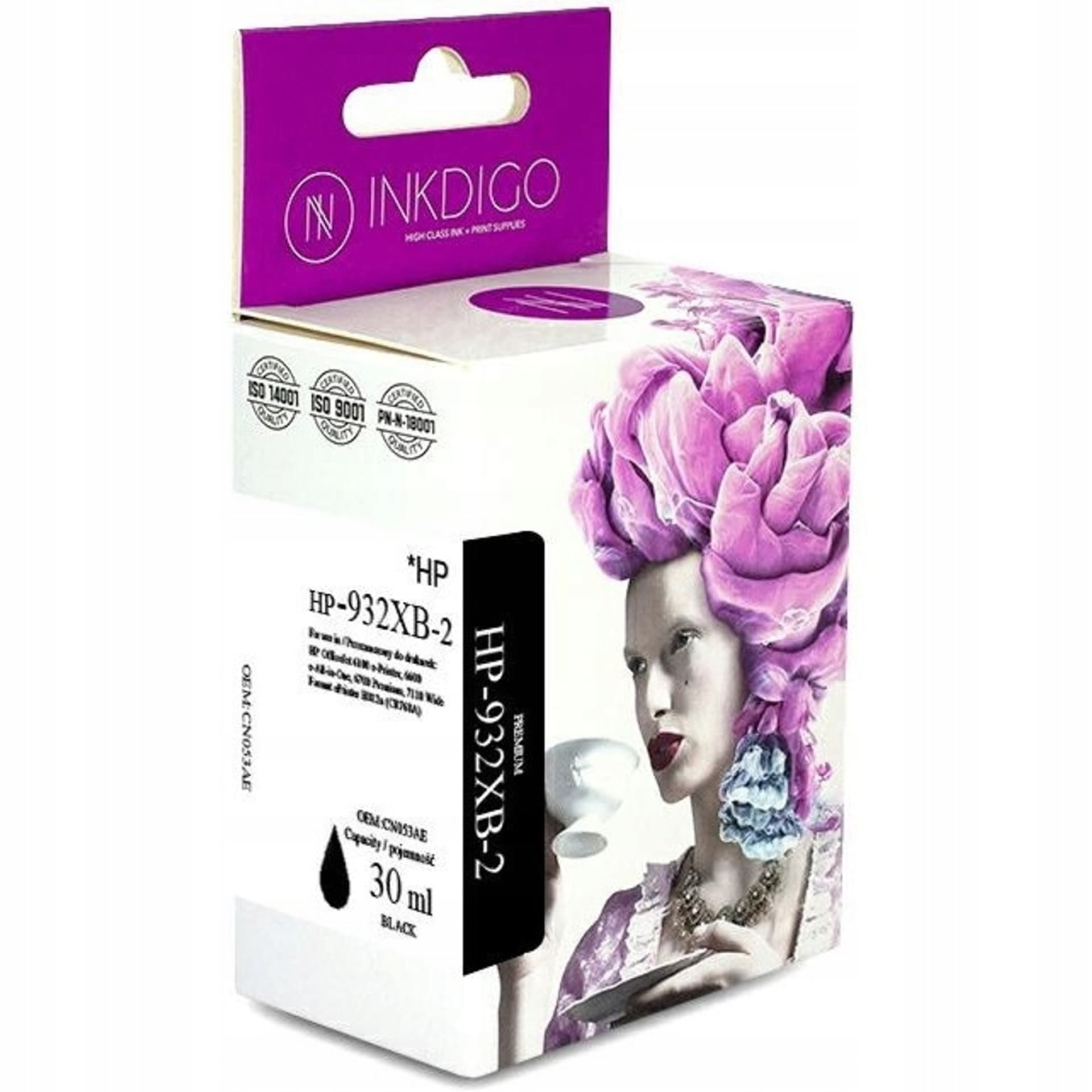 

Tusz INKDIGO (HP-932XB-2) czarny 50ml zamiennik HP (932XL/CN053AE)