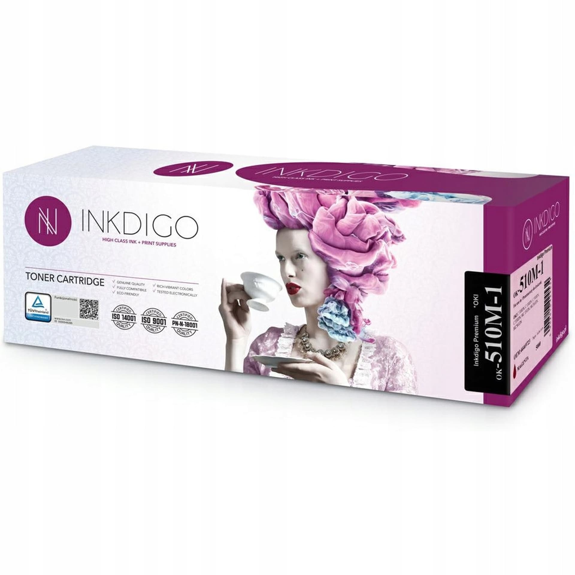 

Toner INKDIGO (OK-510M-1) purpurowy 5000str zamiennik OKI (44469723)