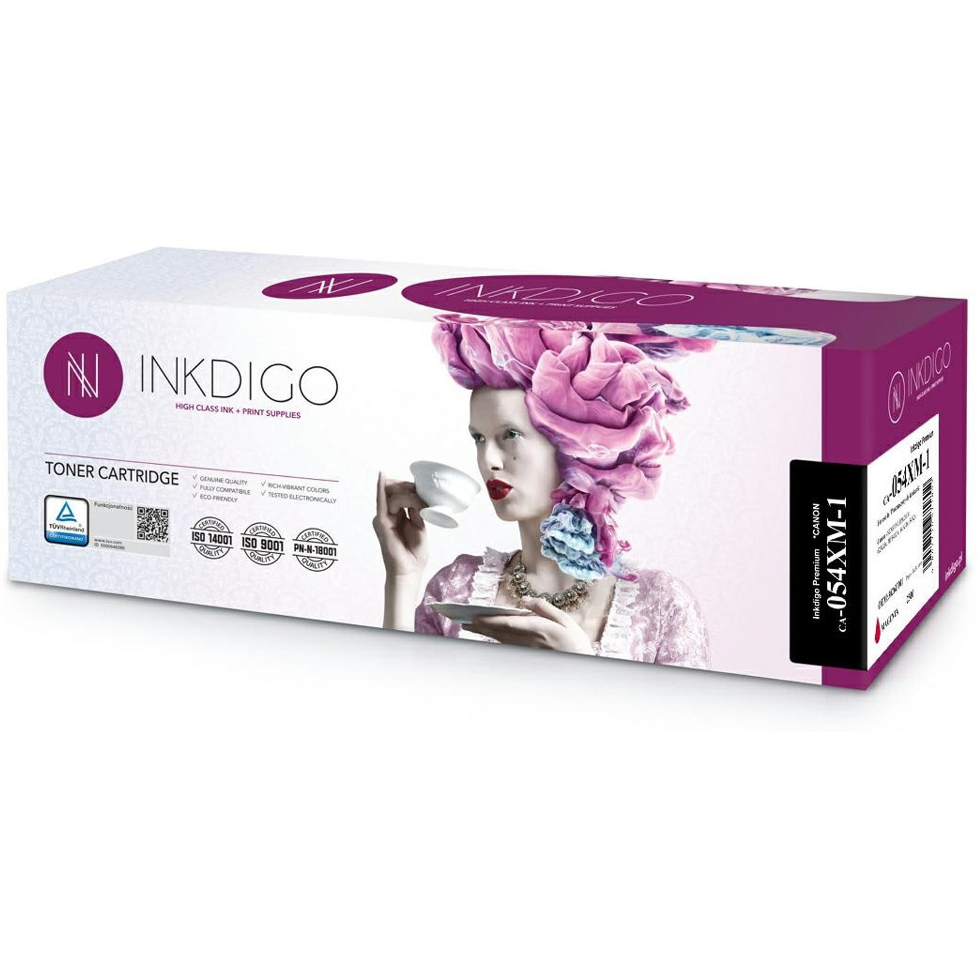 

Toner INKDIGO (CA-054XM/CF543X-1) purpurowy 2300str zamiennik CANON (054HM/3026C002)/HP (203X/CF543X)