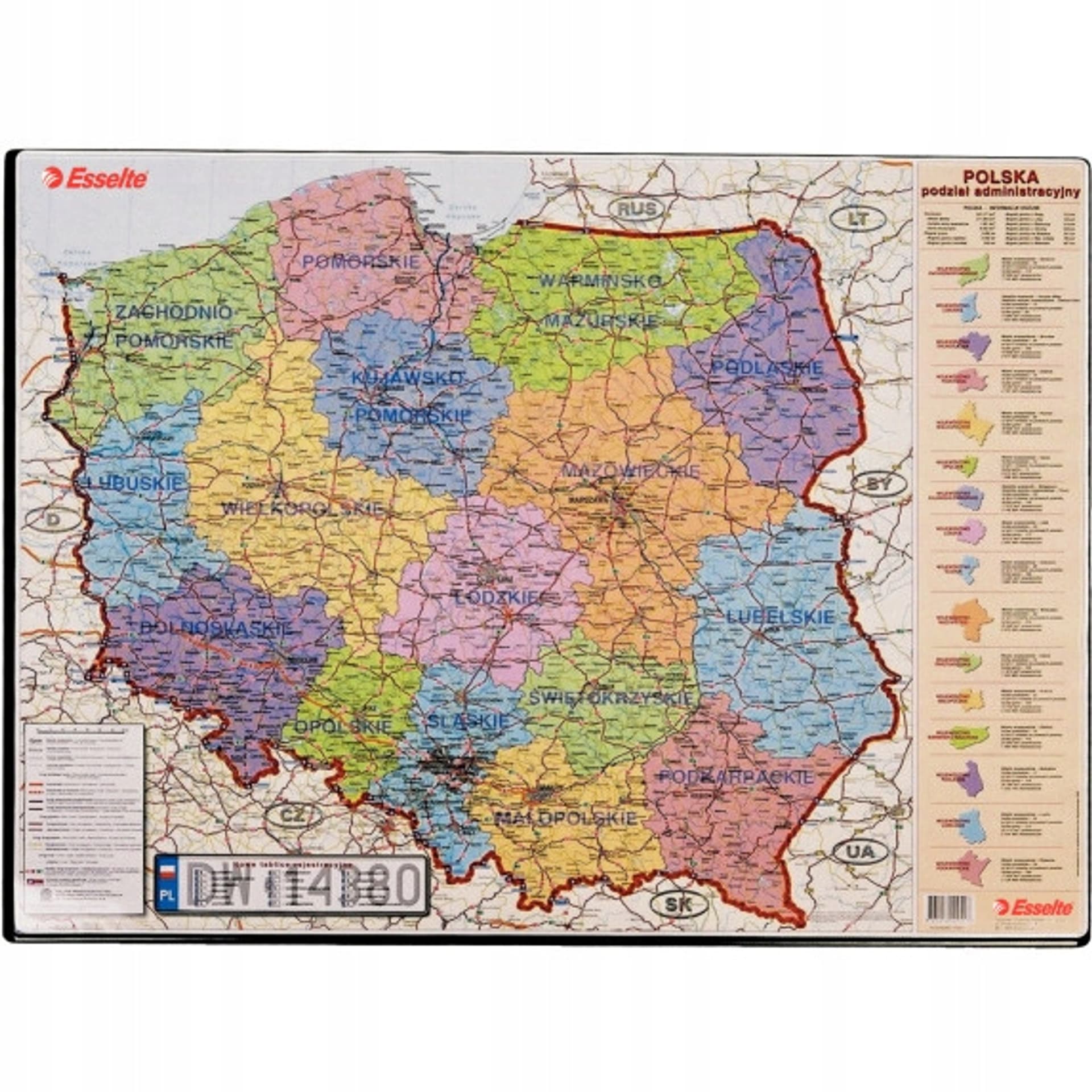 

Podkładka na biurko z mapą Polski 500x650mm ESSELTE 12051
