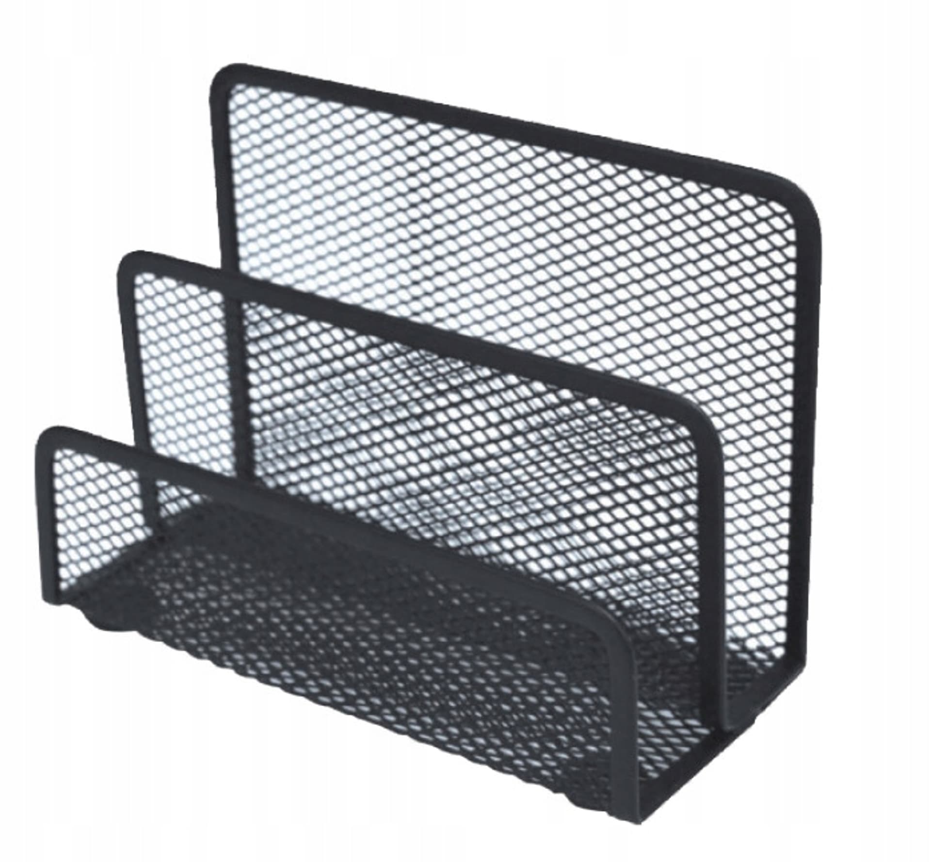 

Stojak na koperty NATUNA siatka czarny 175x135x75mm (Z901)