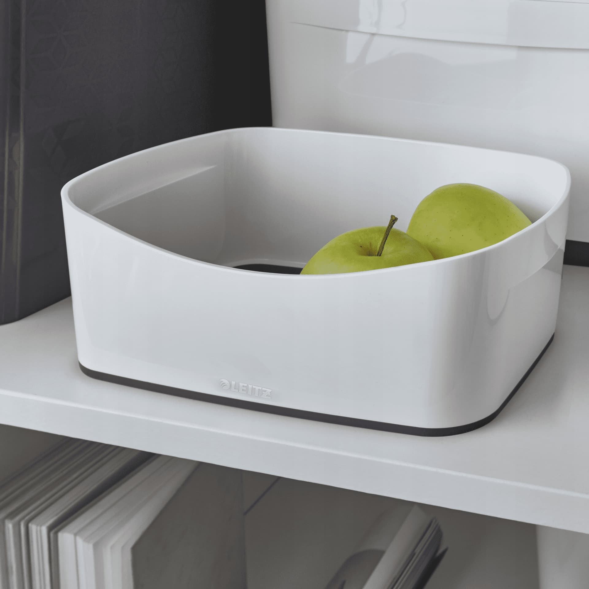

Pojemnik bez pokrywki MyBox, biało-czarny 52571095