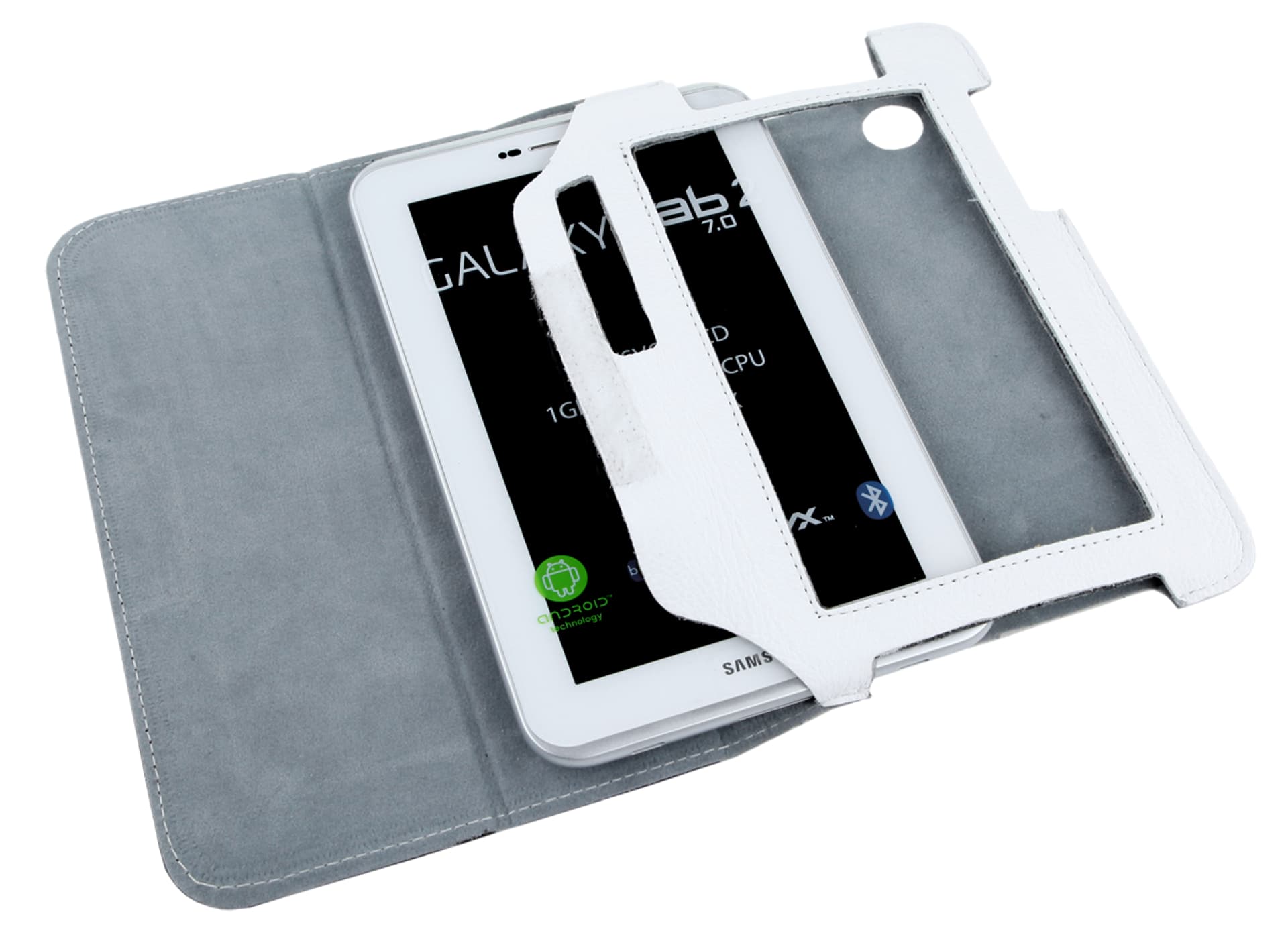 

Etui białe dedykowane do Samsung Galaxy Tab P3100 (skóra naturalna)