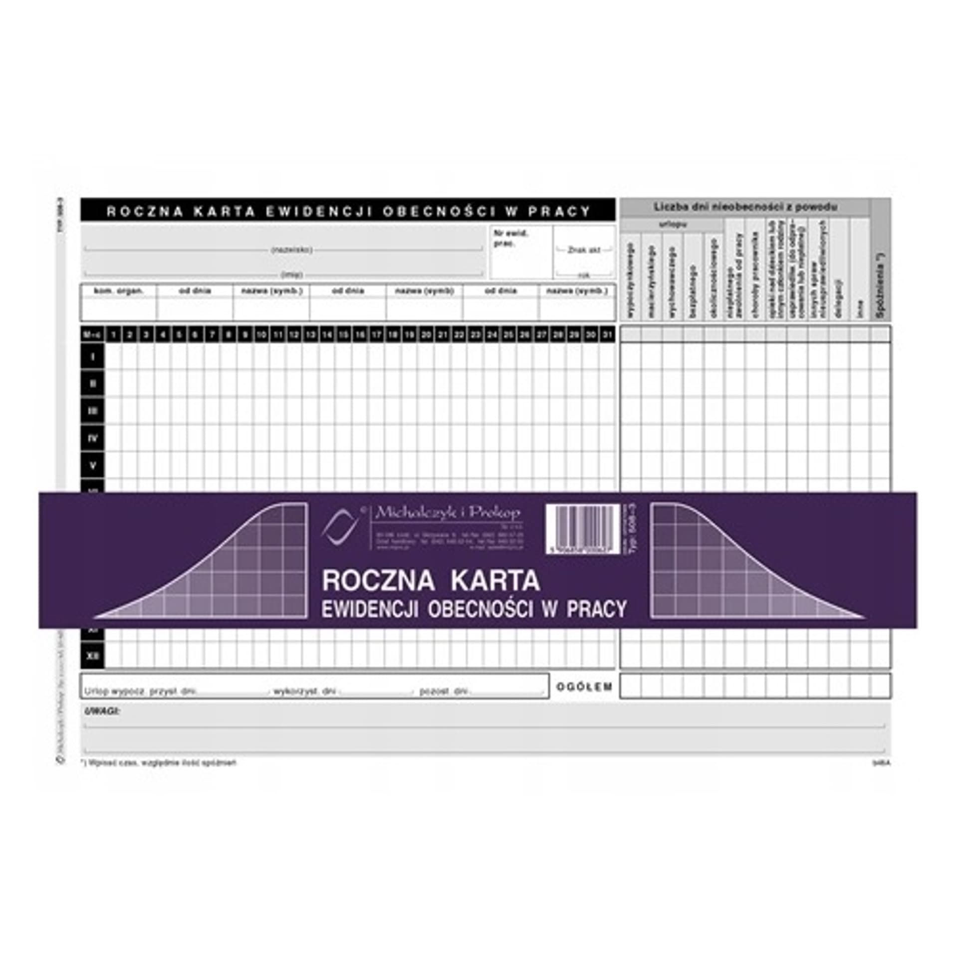 

508-3 Roczna karta obec.A5a'50 Michalczyk i Prokop