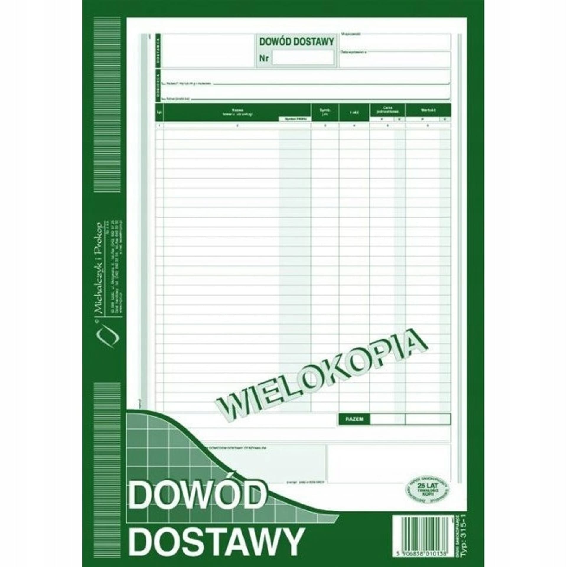 

315-1 Dowód dostawy A4 Michalczyk i Prokop