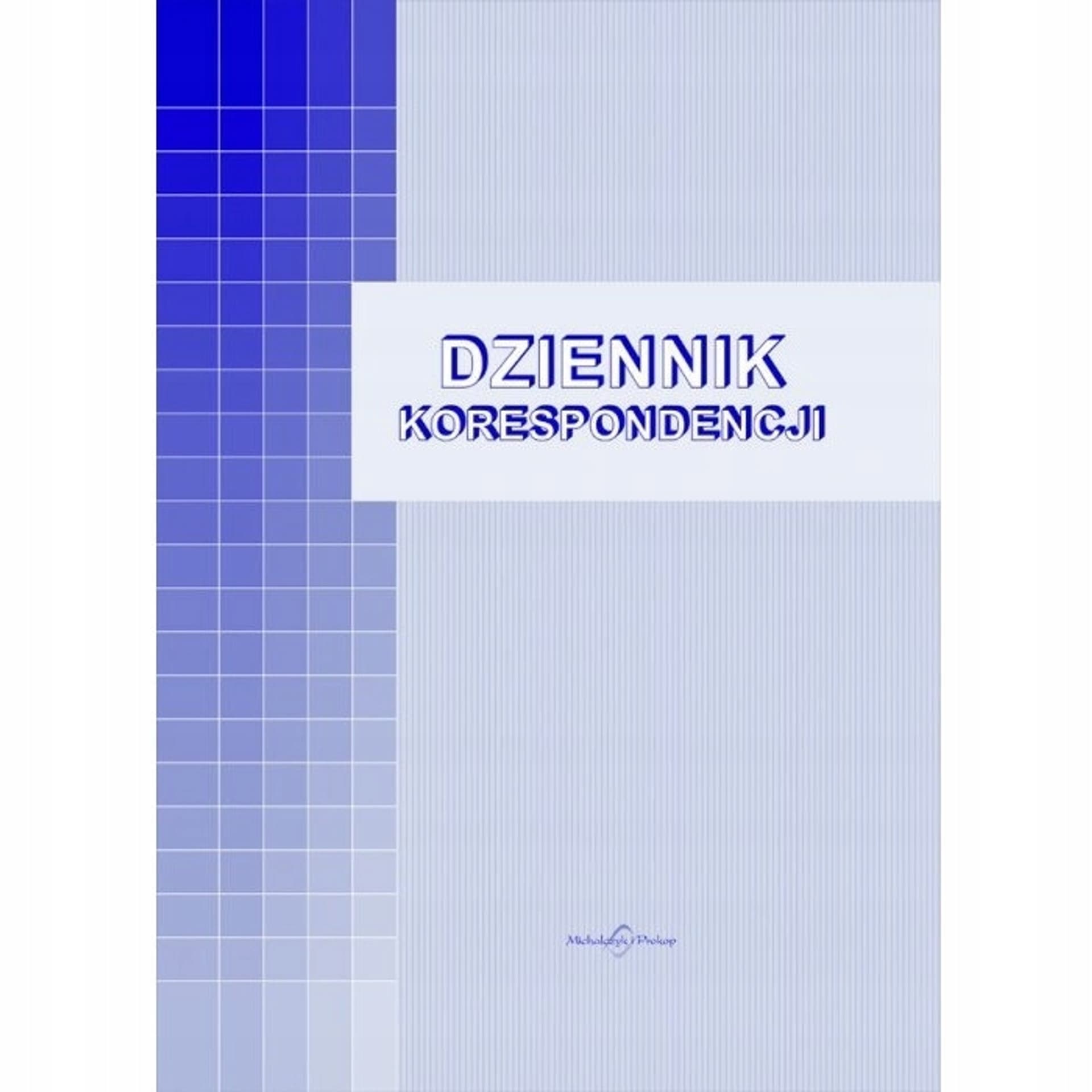

701-A Dziennik korespondencyjny MICHALCZYK&PROKOP A4 20 kartek
