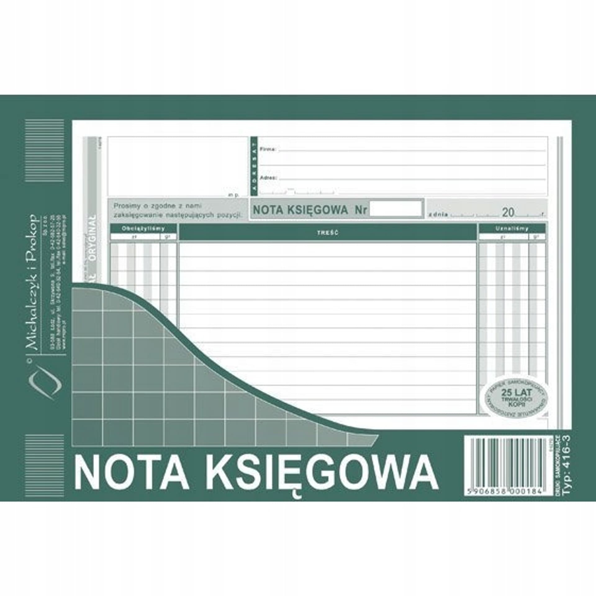 

416-3 Nota Księgowa A5 Michalczyk i Prokop
