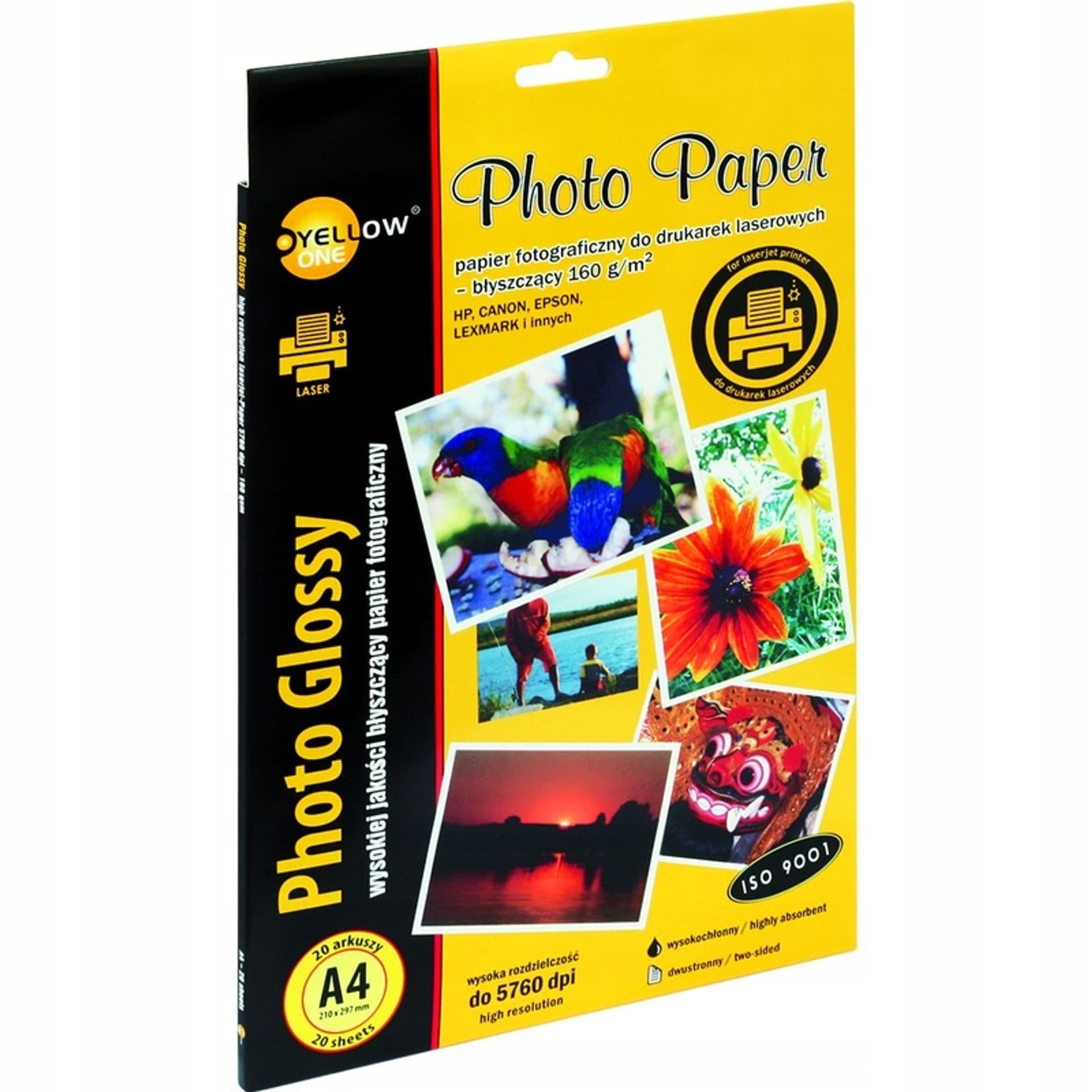 

Papier foto YELLOW ONE A4 160g A20 błyszczący laser(L4G160) 150-1377, L4g160) 150-137