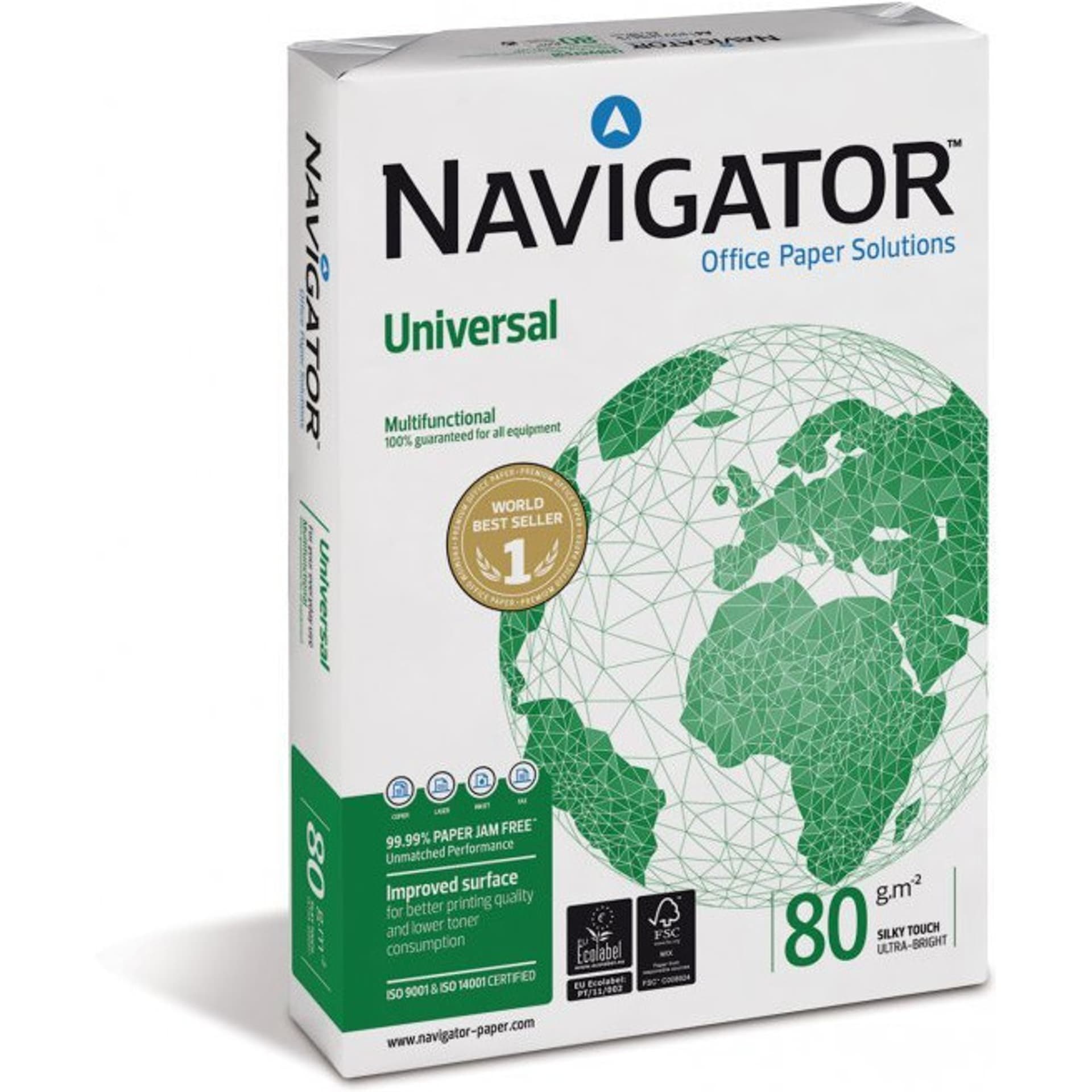 

Papier ksero A4 80g (5ryz) NAVIGATOR UNIVERSAL klasa A+ premium, 5ryz) navigator universal klasa a+ premiu