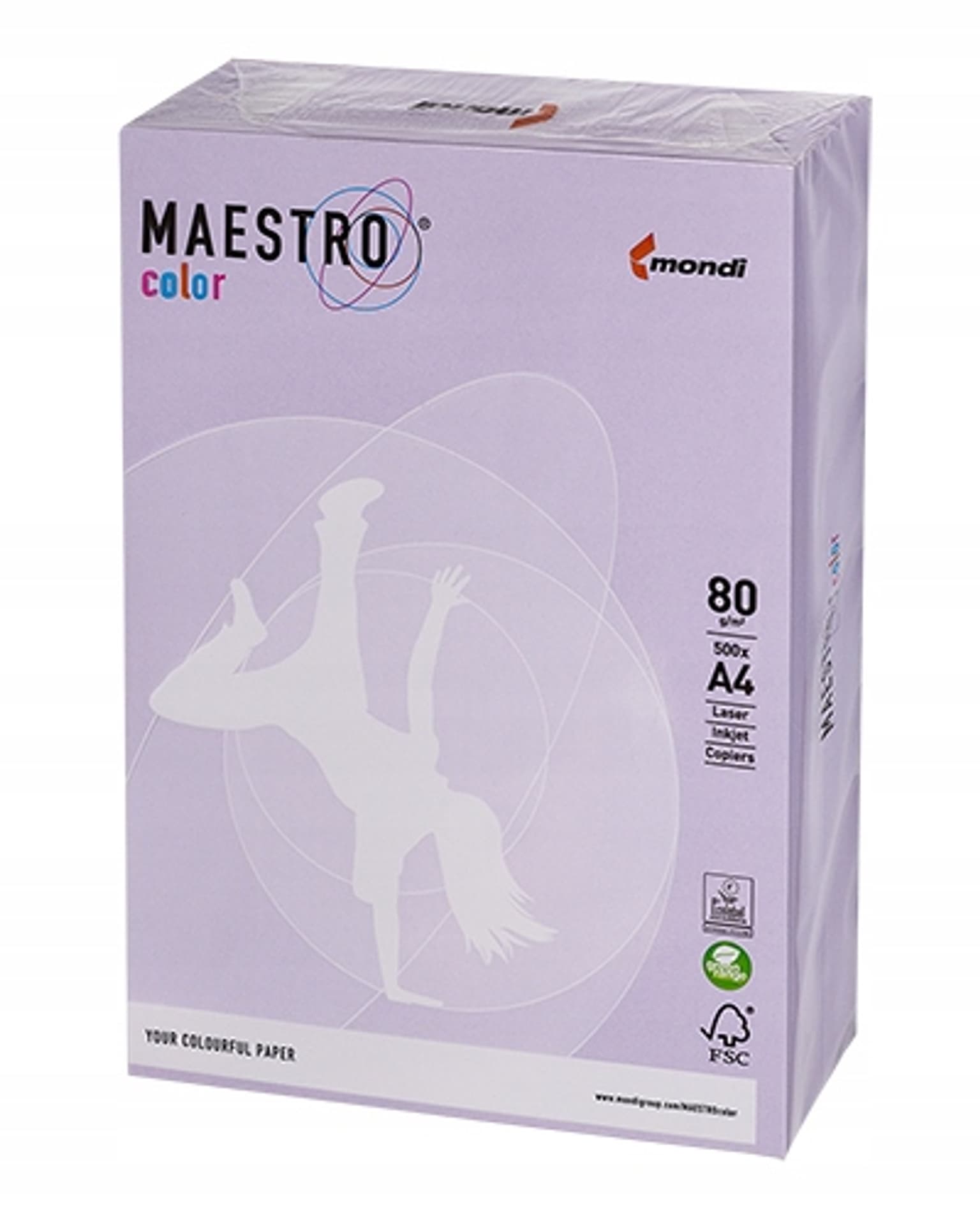 

Papier ksero A4 80g MAESTRO COLOR LA12 Trendy lavenda/ametyst