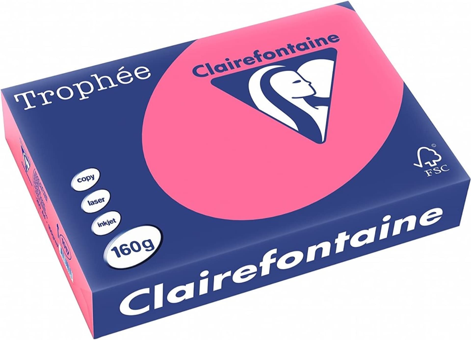 

Papier ksero A4 160g TROPHEE intensywny różowy 250ark 1017