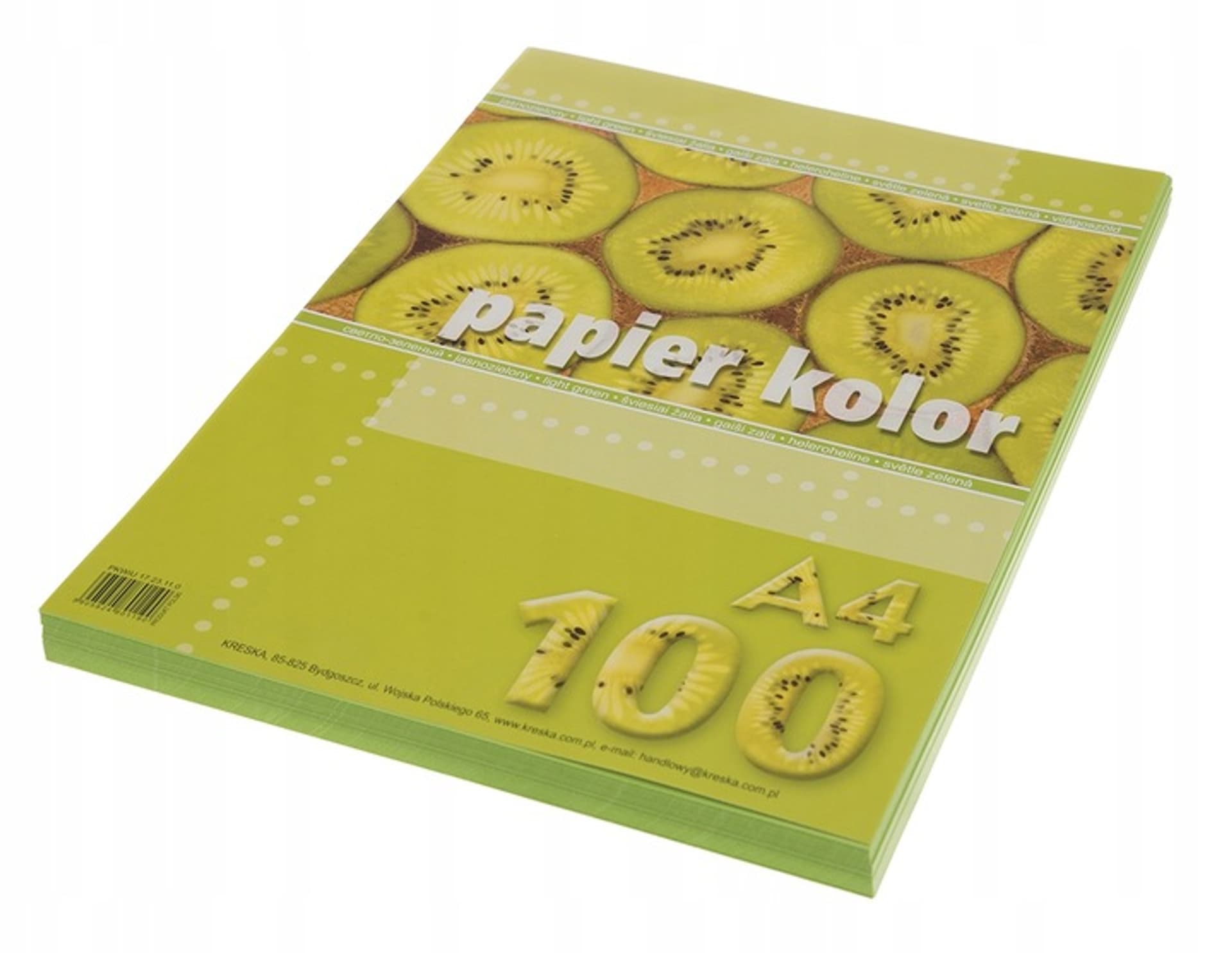 

Papier ksero A4 KRESKA jasny zielony 100ark