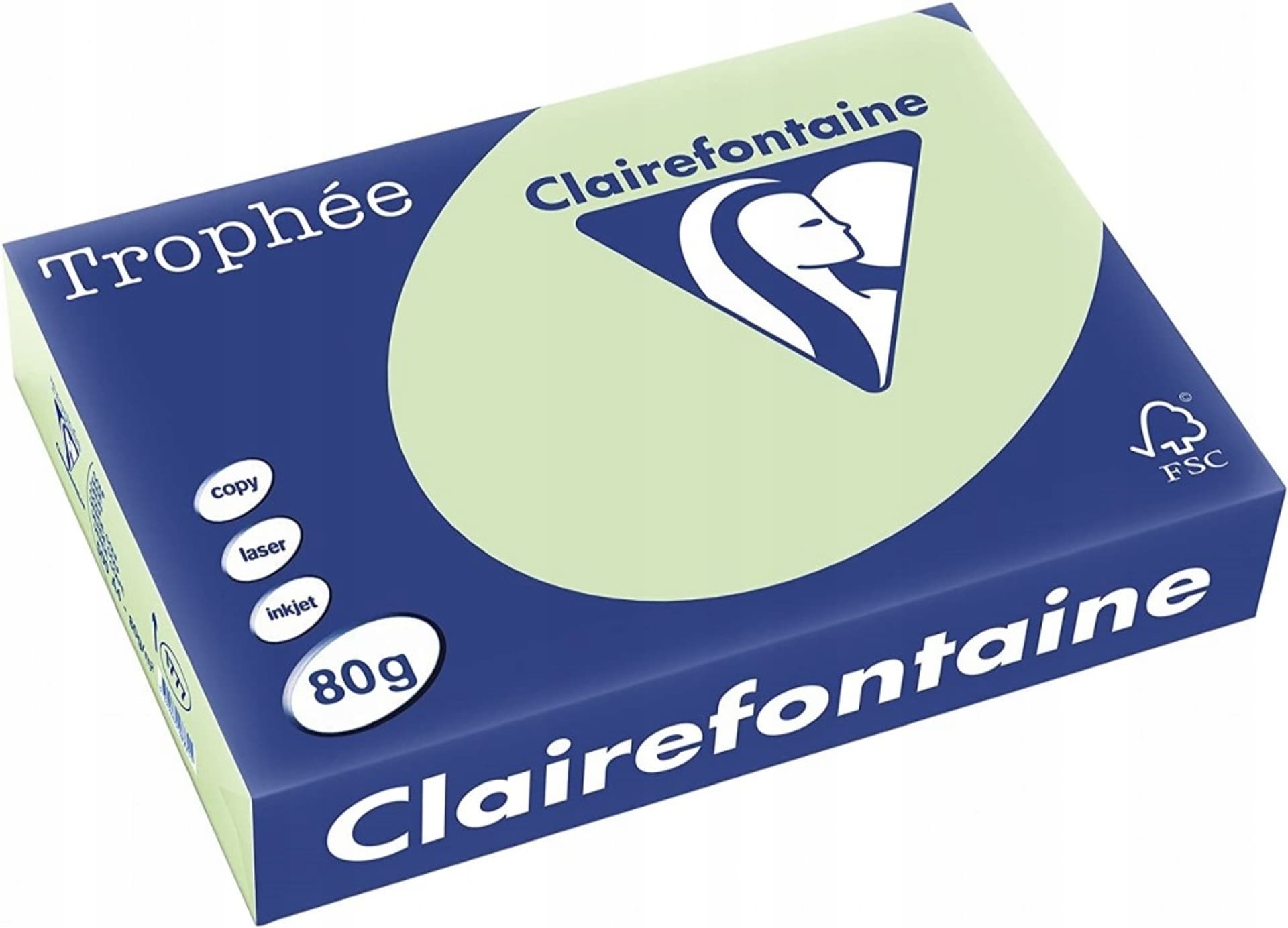 

Papier ksero A4 80g TROPHEE zieleń trawy XCA41777 CLAIREFONTAINE