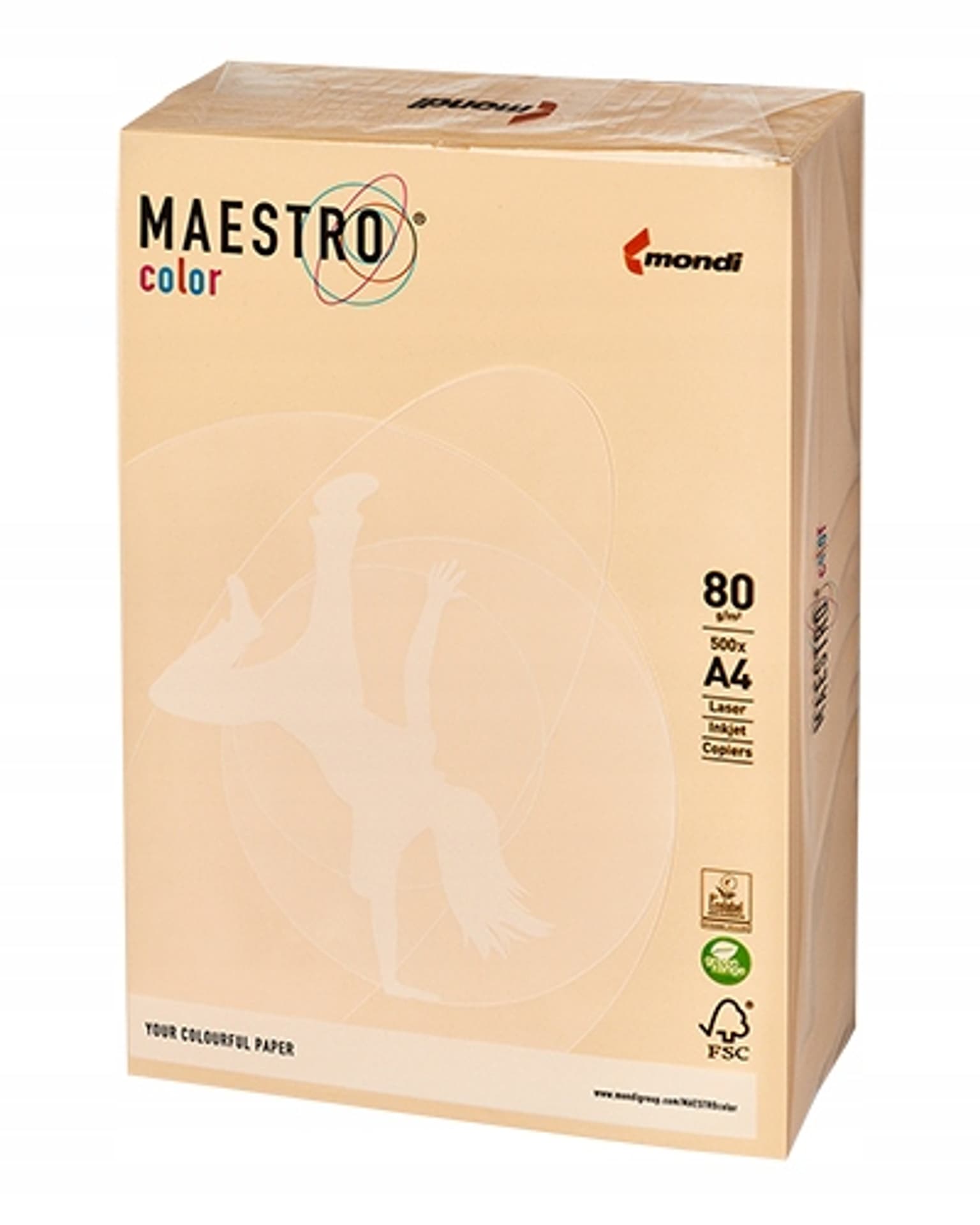 

Papier ksero A4 80g MAESTRO COLOR CR20 pastel kremowy