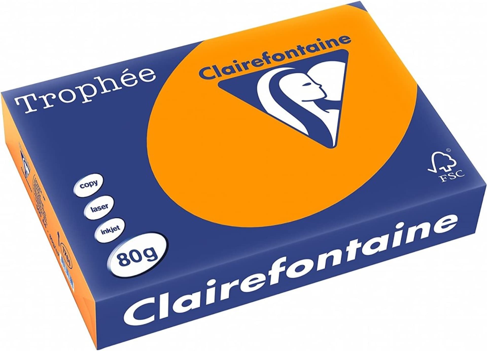 

Papier ksero A4 80g TROPHEE pomarańczowy XCA41761 CLAIREFONTAINE