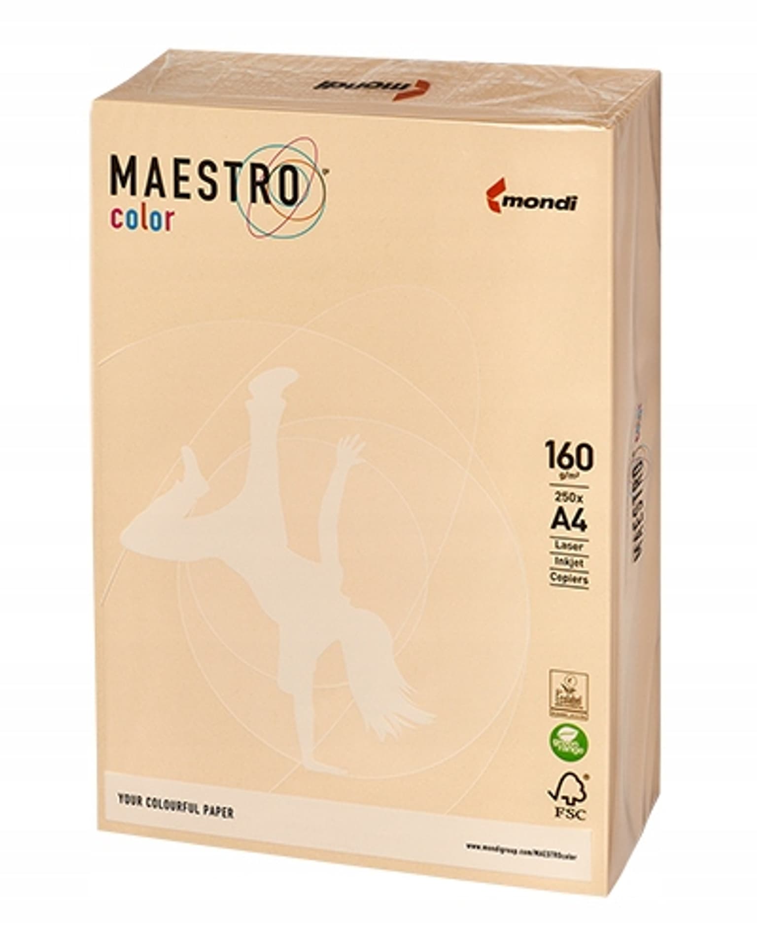 

Papier ksero A4 160g MAESTRO COLOR CR20 pastel chamois (250arkuszy)