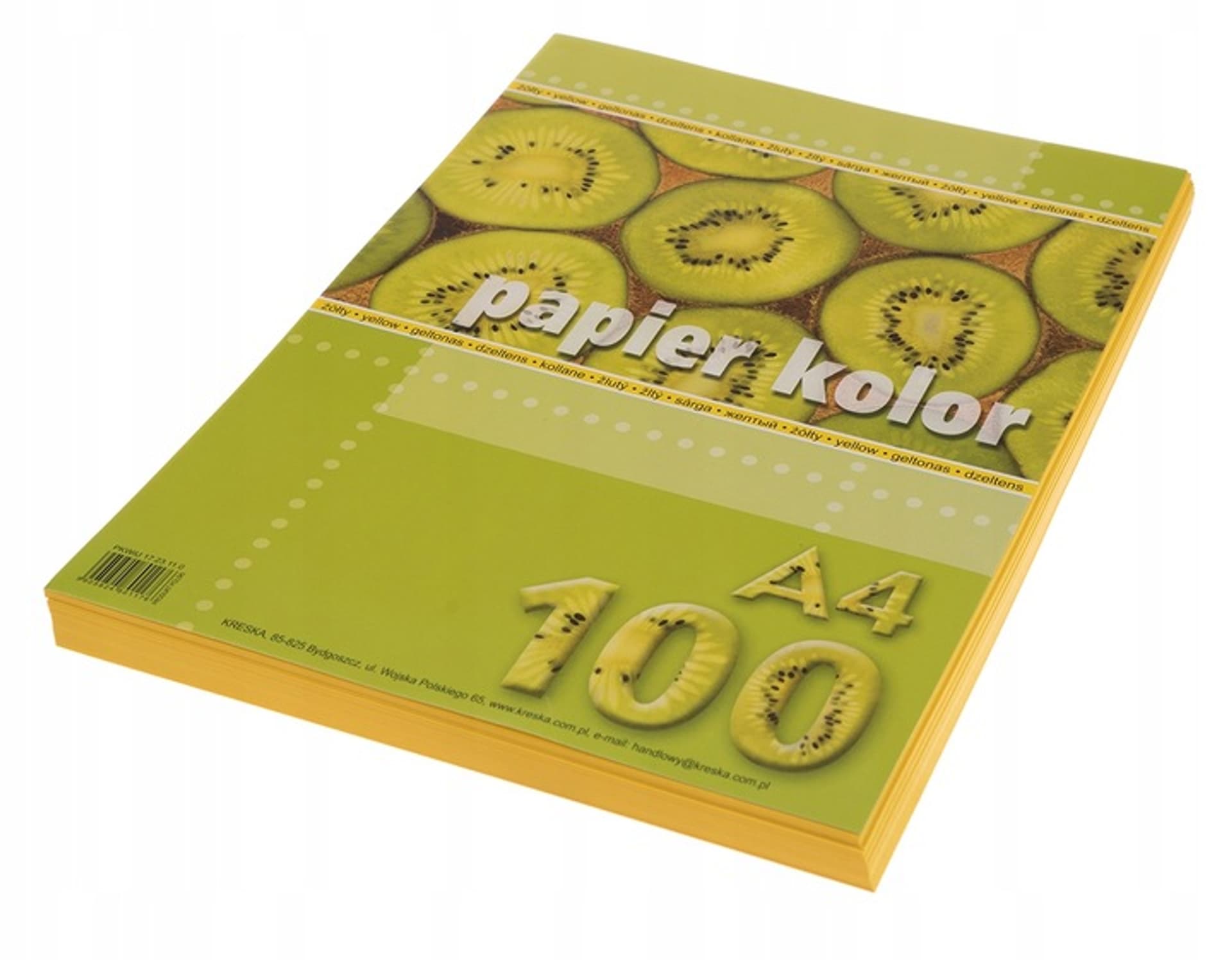 

Papier ksero A4 żółty 100ark. KRESKA