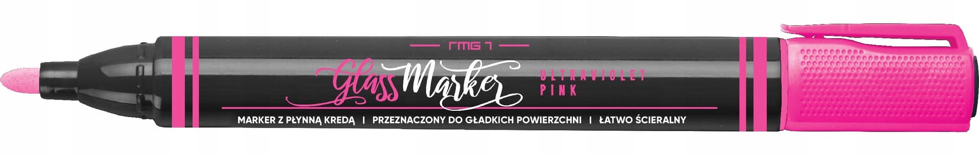 

Marker kredowy do szkła RMG-1/P różowy UV GLASS MARKER 463-006 RYSTOR