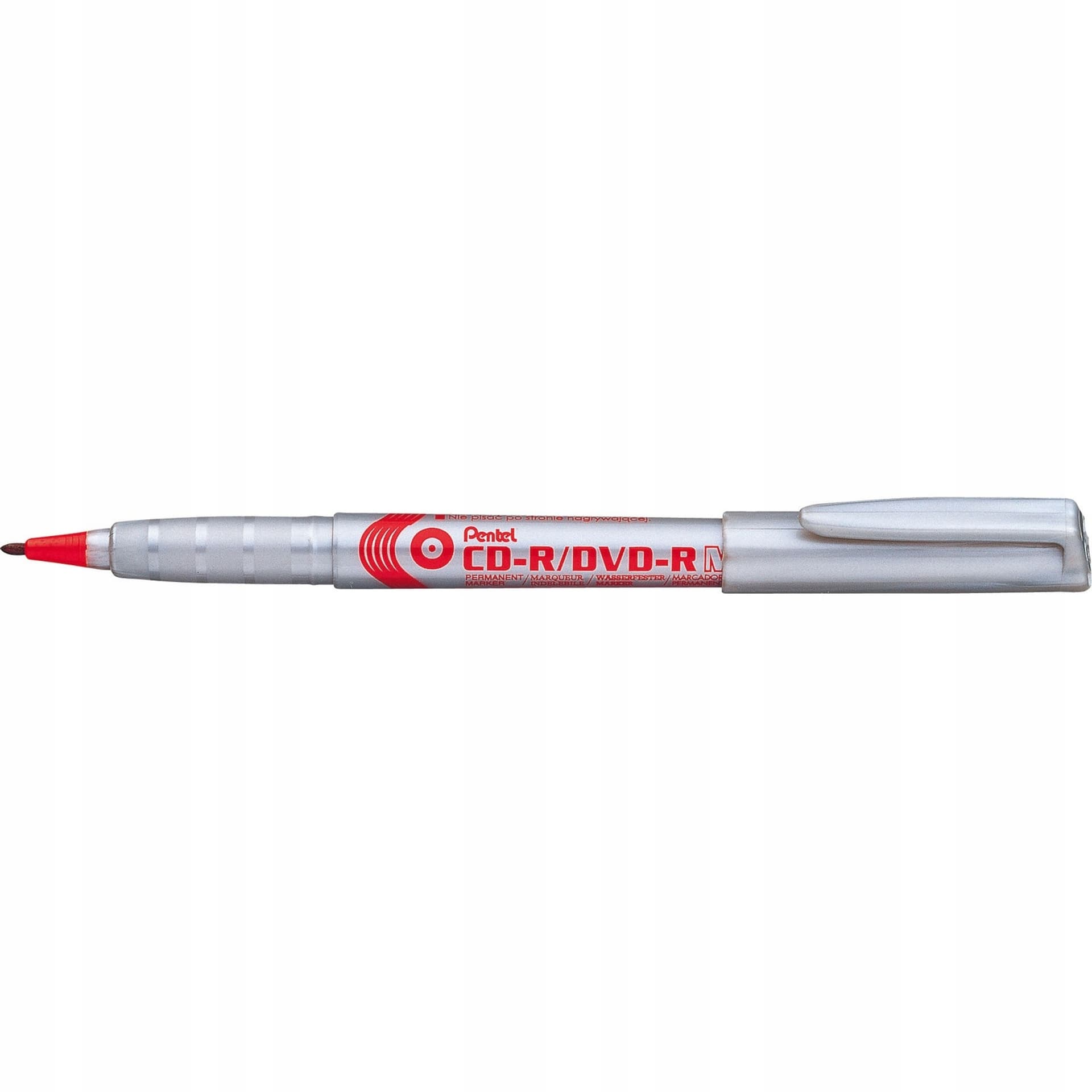 

Marker do płyt CD NMS51 PENTEL czerwony końcówka 0.8mm