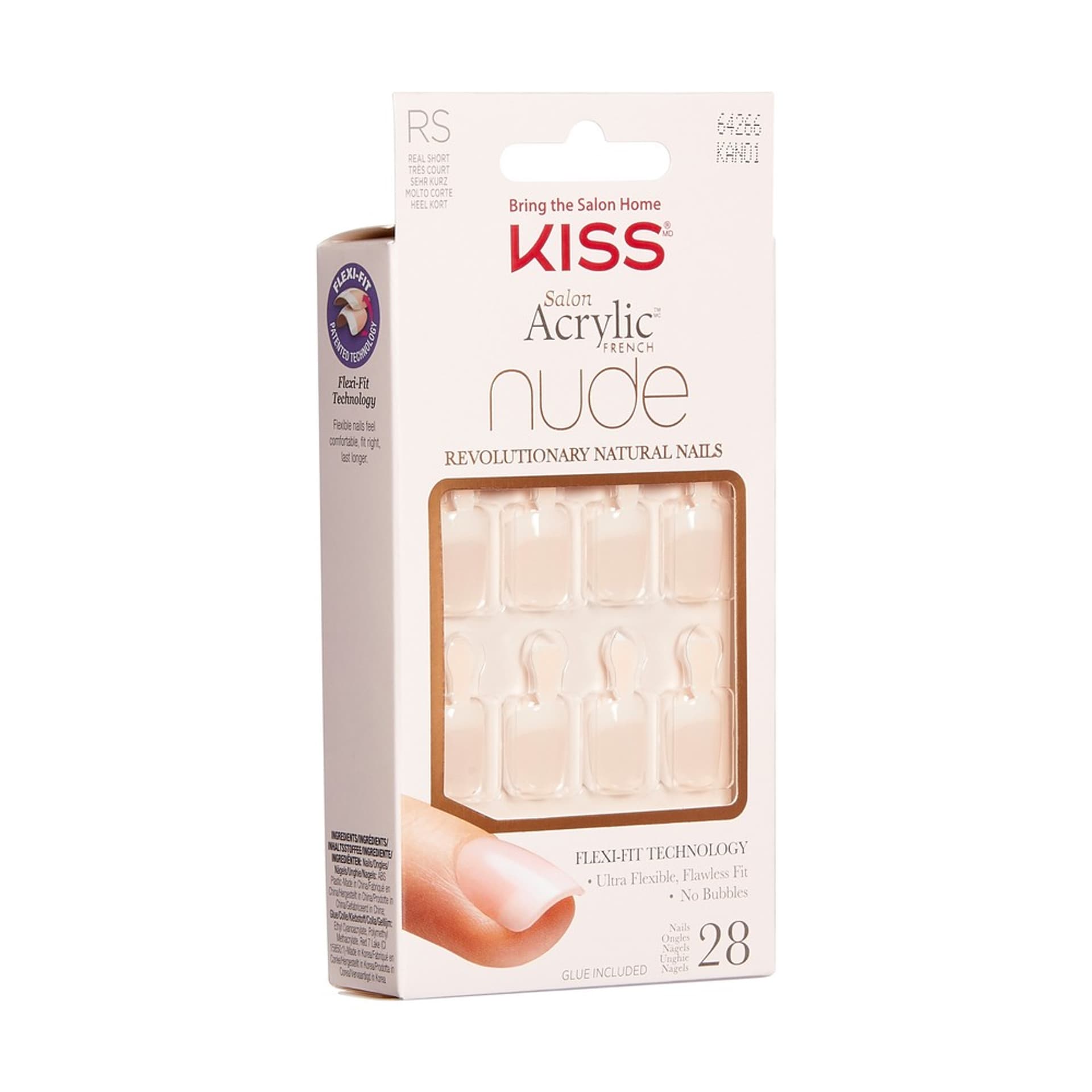 

KISS Salon Sztuczne Paznokcie Acrylic French Nude - Breathtaking (RS) 1op.(28szt)