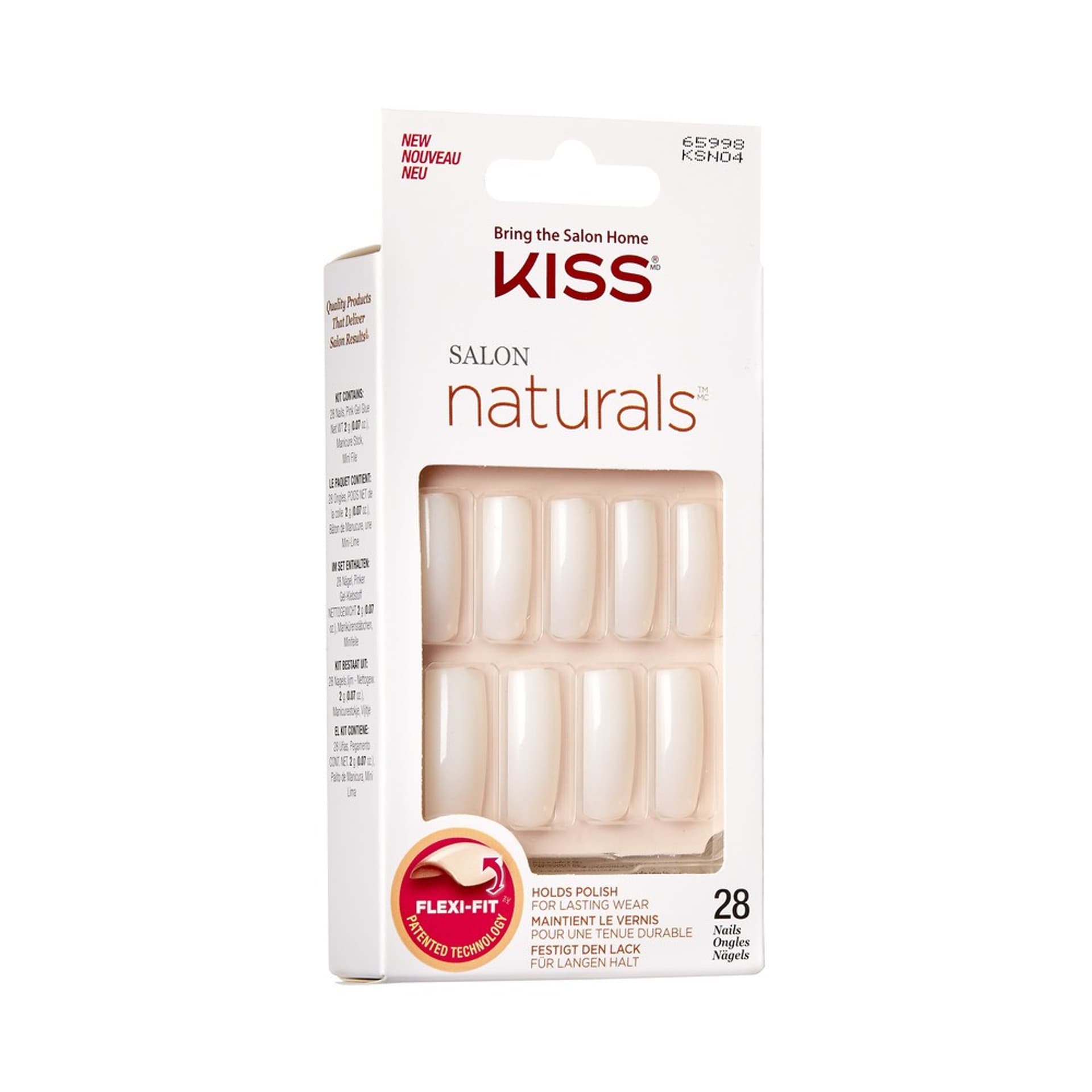 

KISS Salon Sztuczne Paznokcie Naturals - Go Rouge 1op.(28szt)