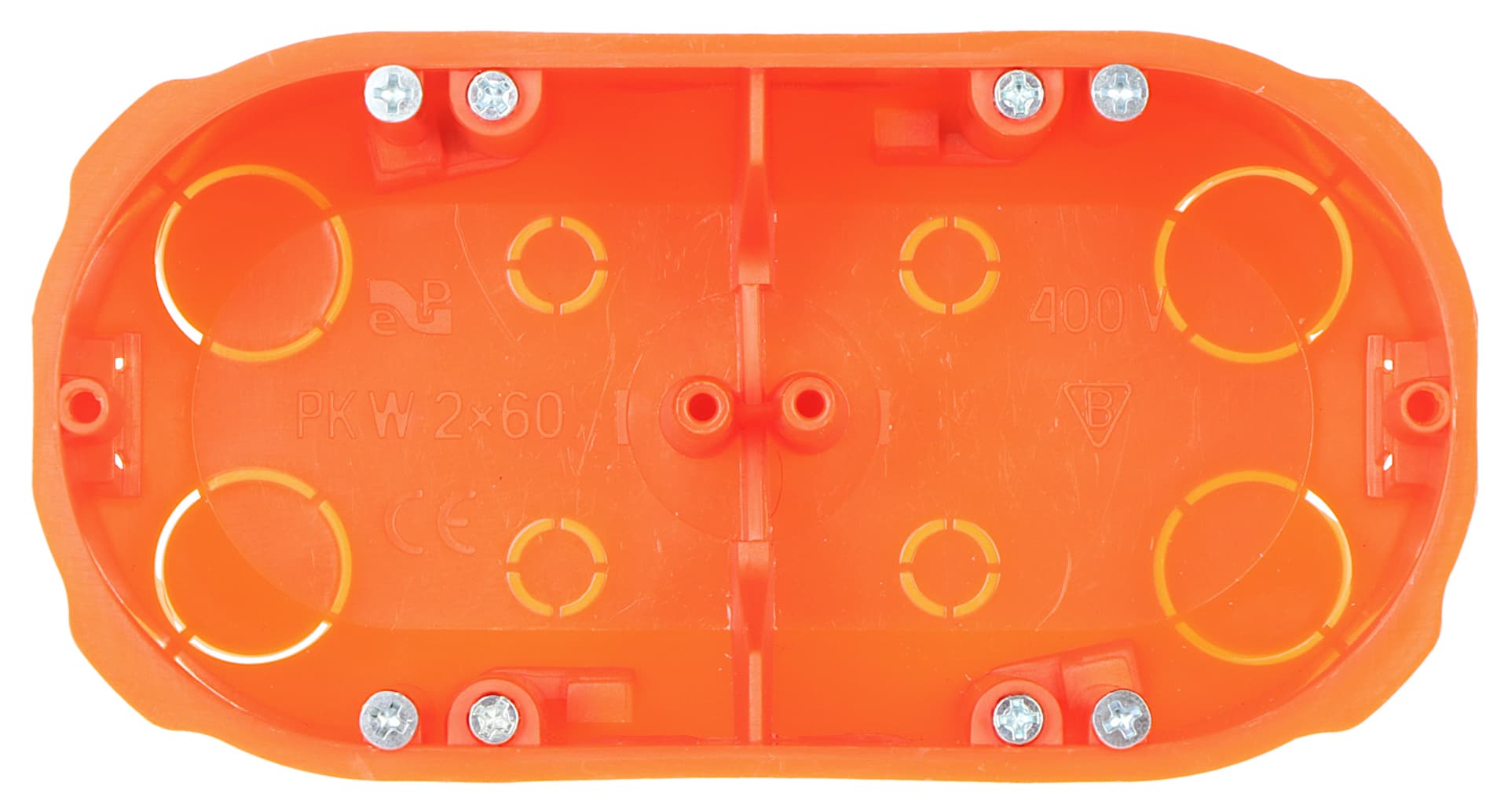 

Puszka podtynkowa 2x60mm p/t regips pomarańczowa PK-2x60 0210-00