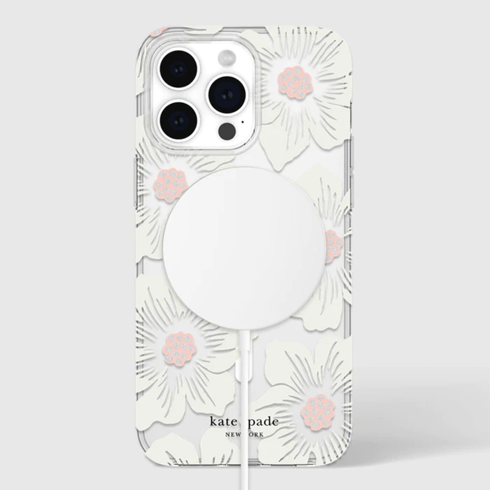 

Kate Spade New York Protective MagSafe - Etui iPhone 15 Pro Max (Hollyhock Cream)
