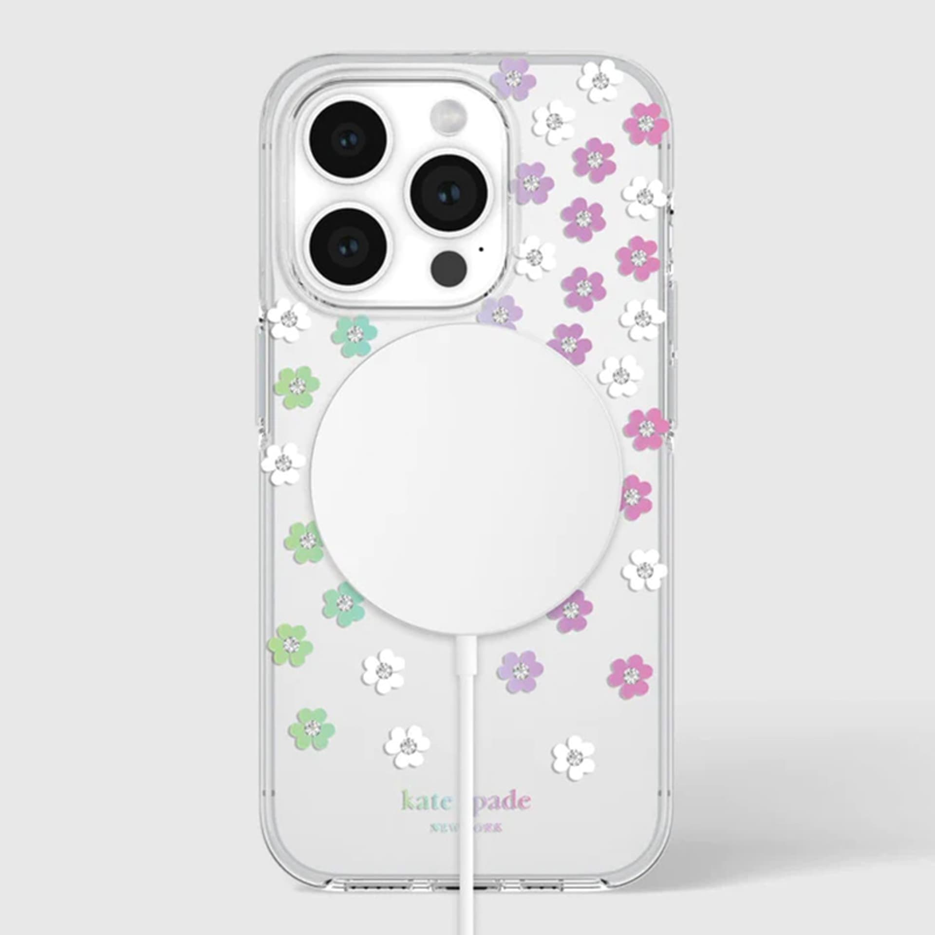 

Kate Spade New York Protective MagSafe - Etui iPhone 15 Pro (Scattered Flowers)
