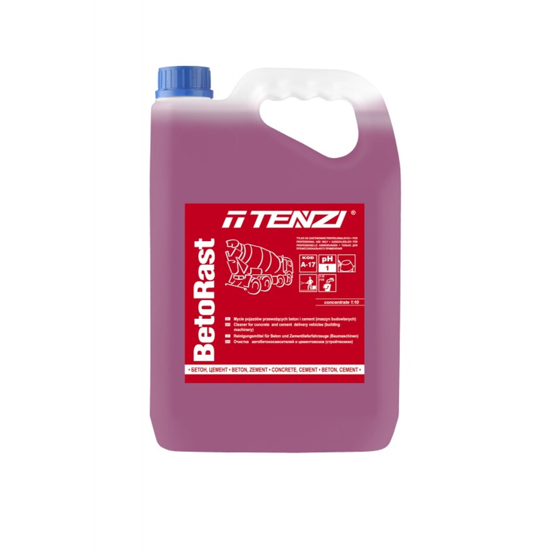 

Tenzi Betorast 5L - preparat do usuwania rdzy i nacieków cementowych