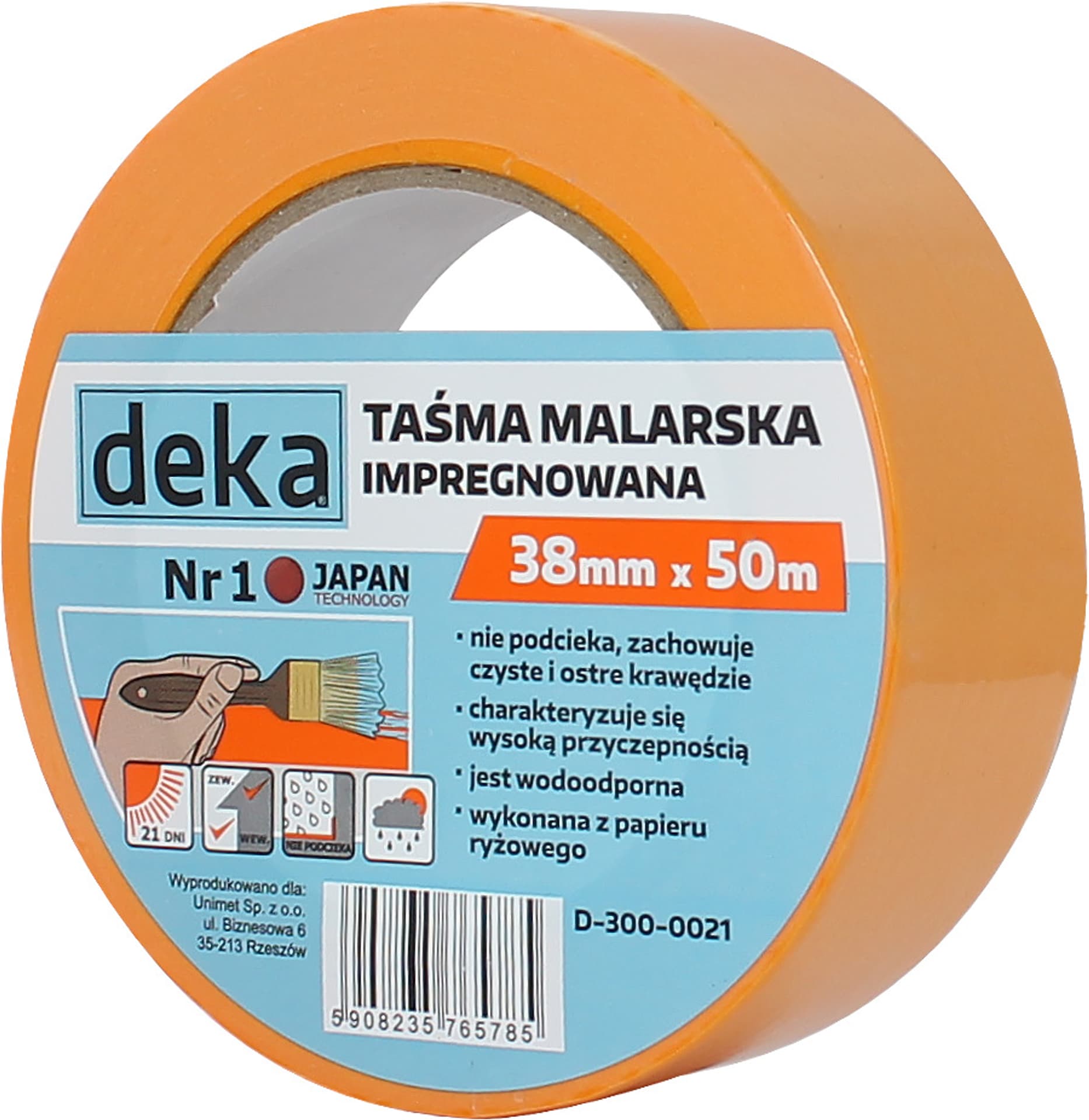 

TAŚMA RYŻOWA MALARSKA IMPREGNOWANA 38MM*50M