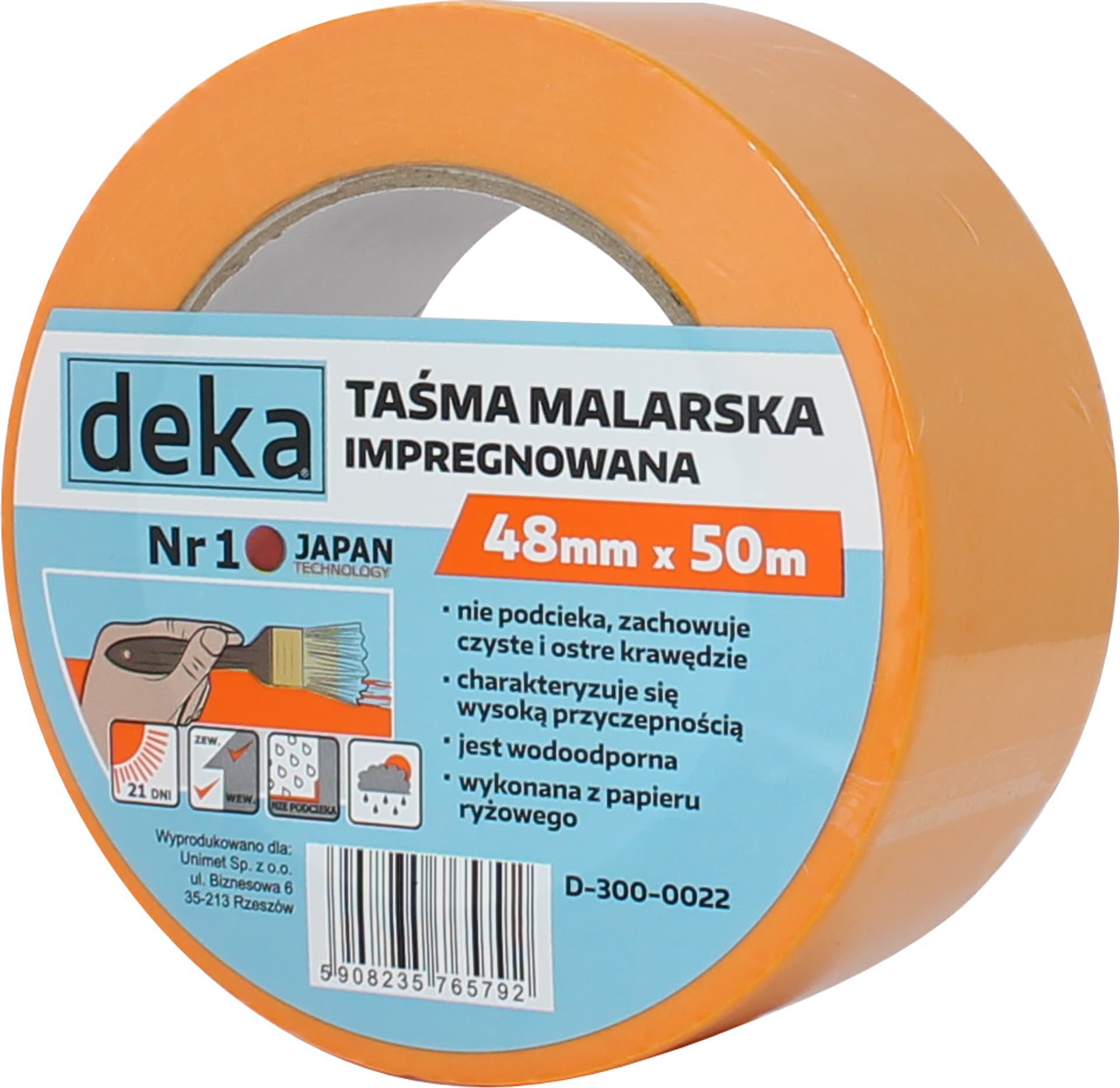 

TAŚMA RYŻOWA MALARSKA IMPREGNOWANA 48MM*50M