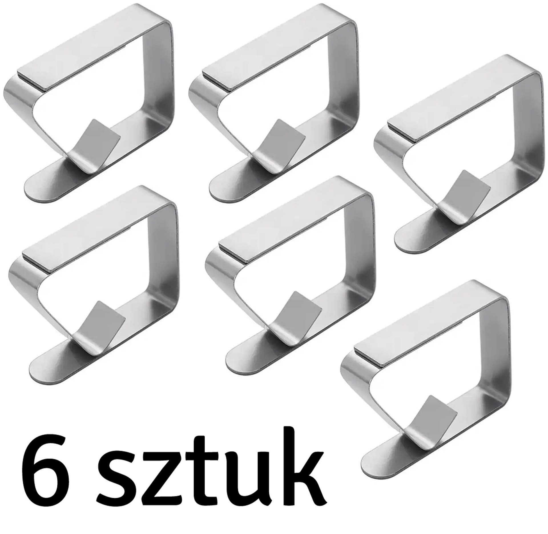 

DA91 Klipsy do obrusu stalowe 6szt