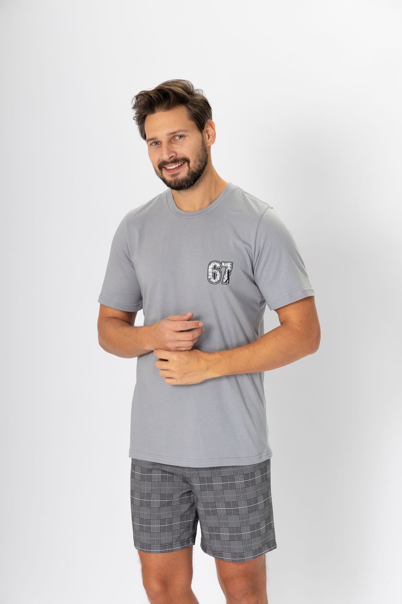

Piżama Parker 1277 Szara (Rozmiar XXL)