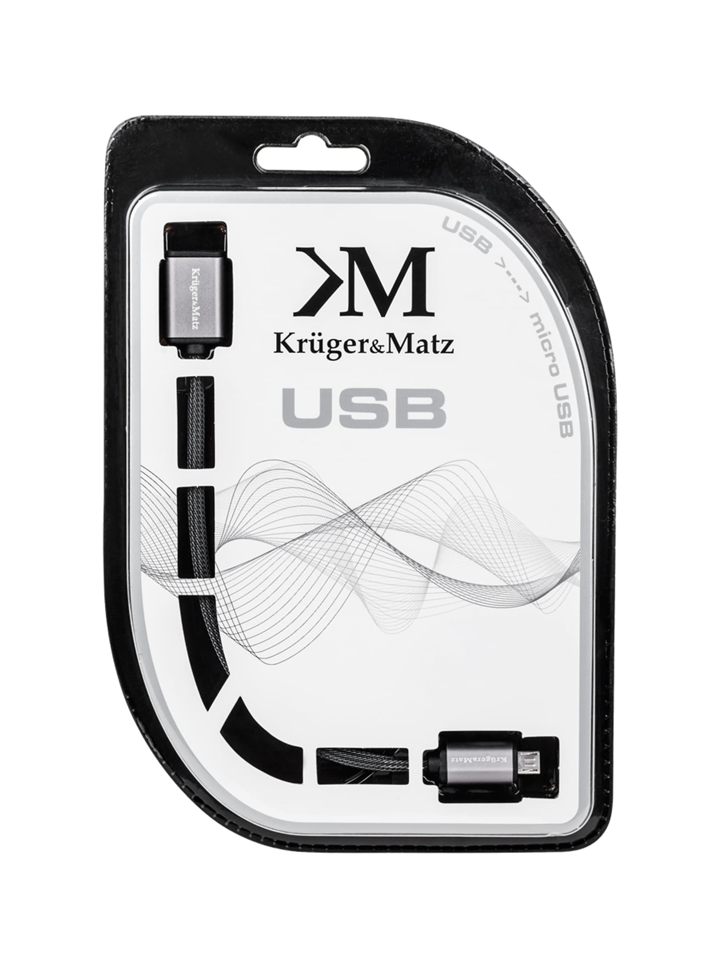 

Kabel USB - micro USB gniazdo-wtyk 1.0m Kruger&Matz (1LL)
