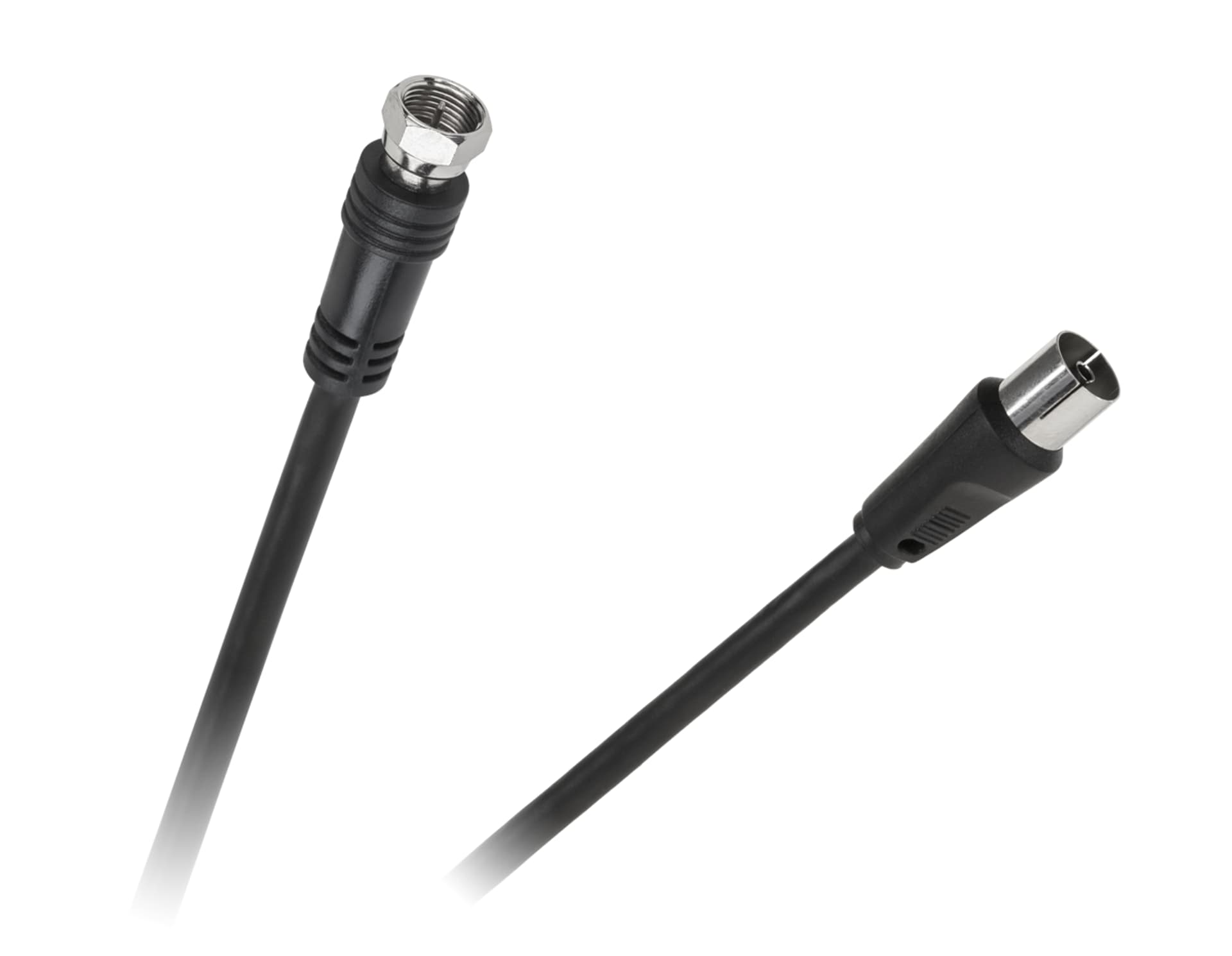 

Kabel wtyk TV - wtyk F 1,8m czarny