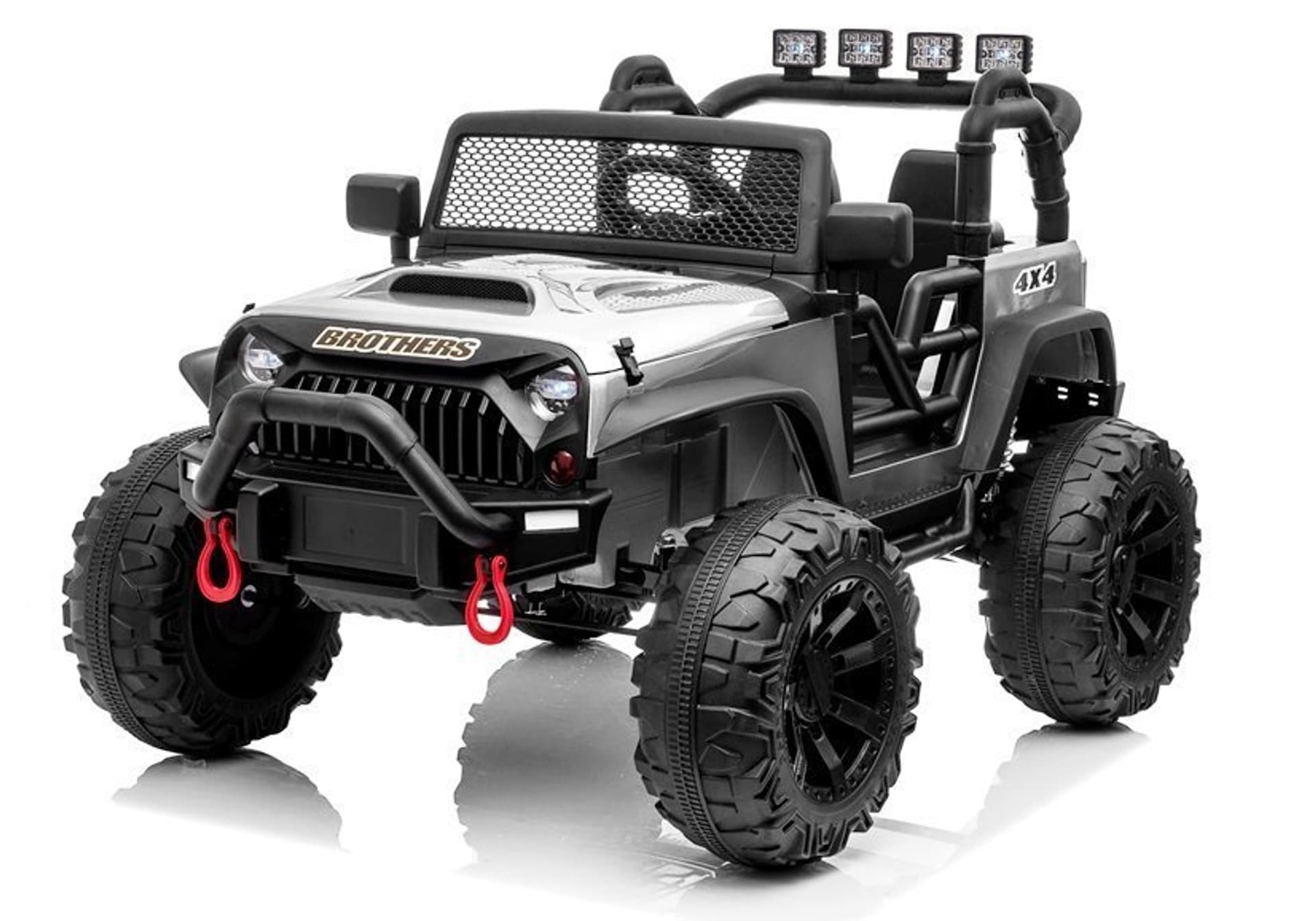 

Auto na akumulator Jeep JC666 Srebrny Lakierowany