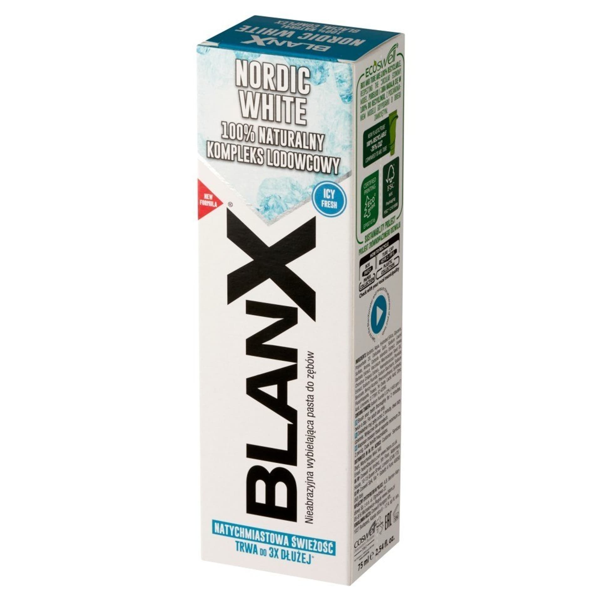 

Blanx Nordic White Pasta do zębów wybielająca 75ml&