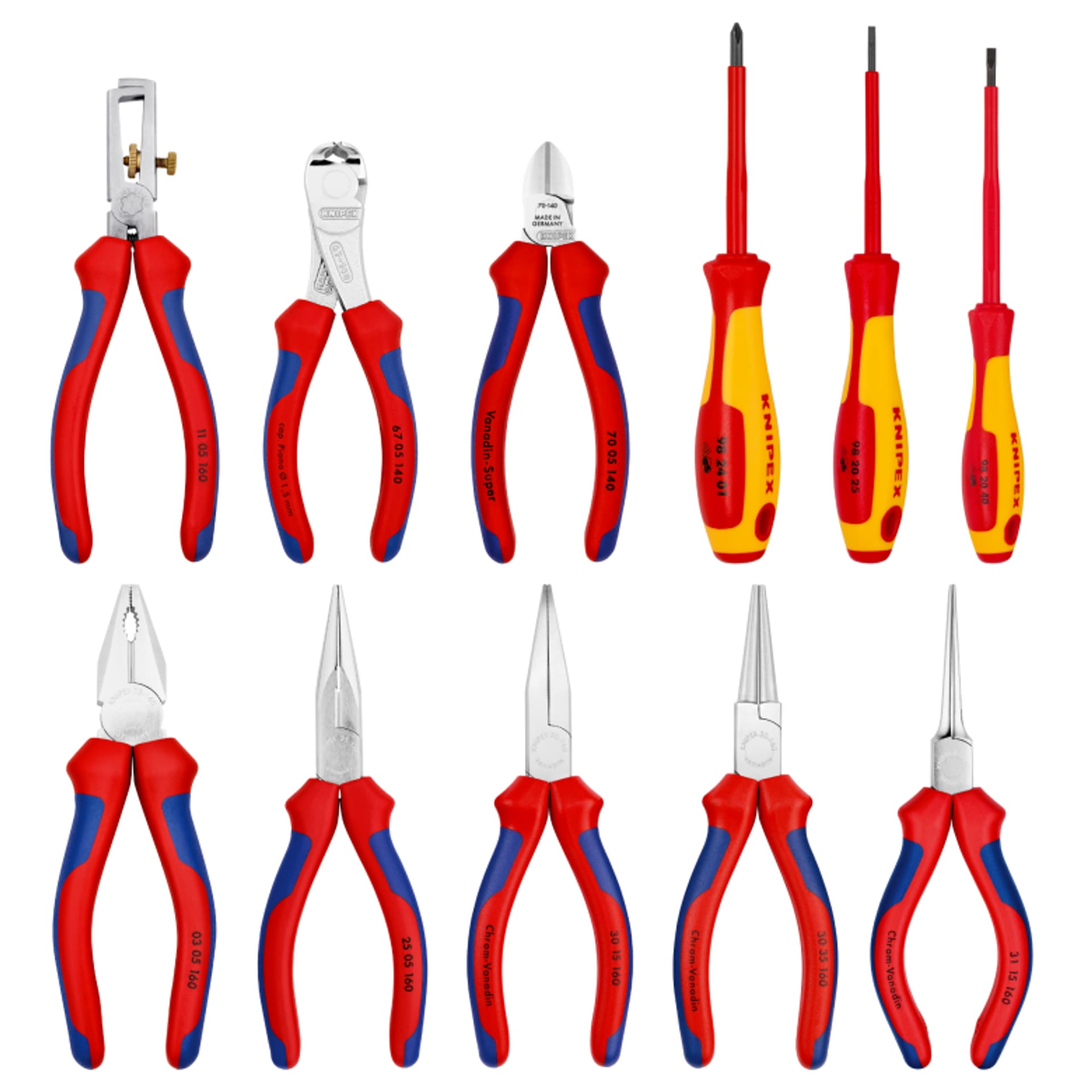 

Etui zwijane na narzędzia 00 19 41 11-częściowe KNIPEX