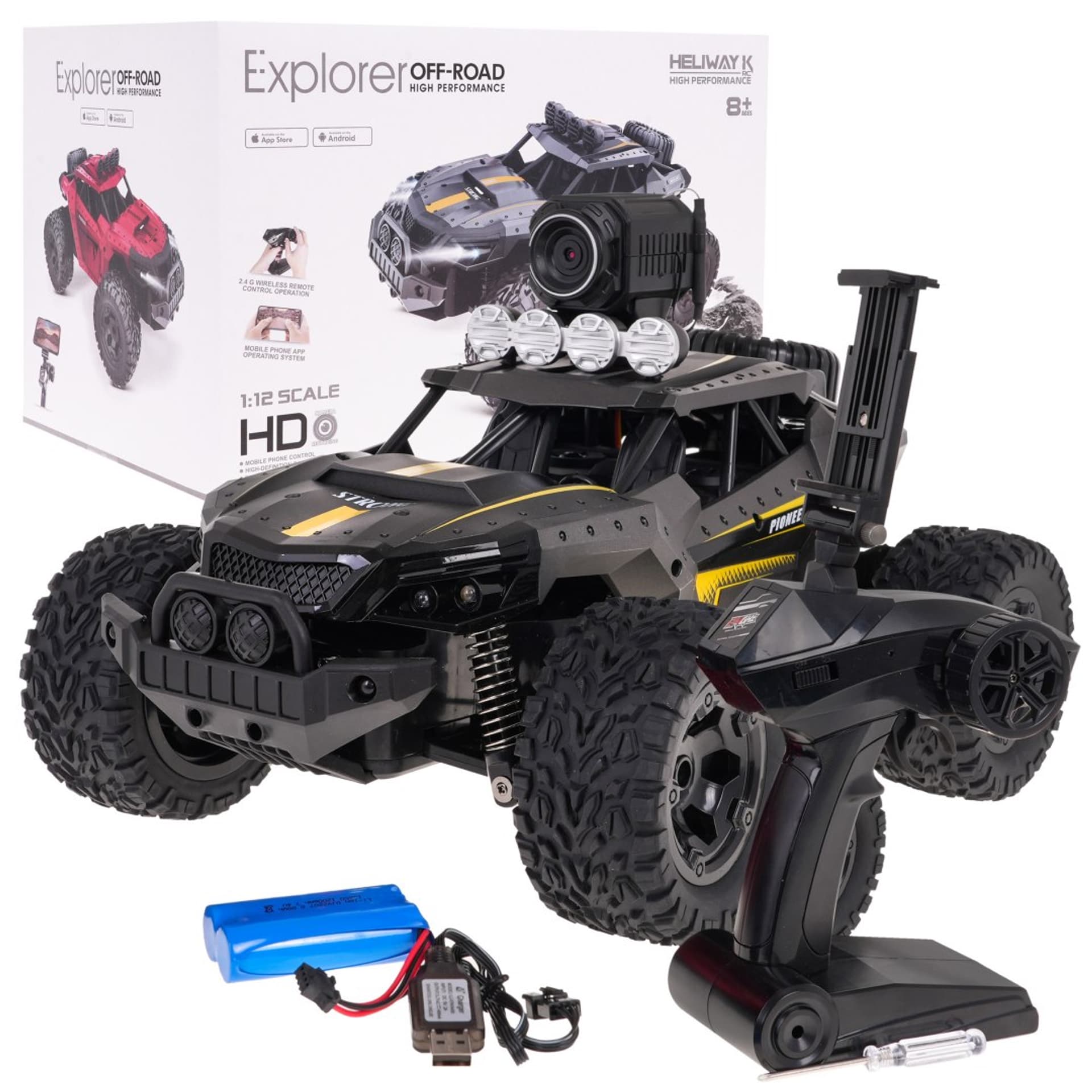 

MEGA Crawler PIONEER Z Kamerą Szary