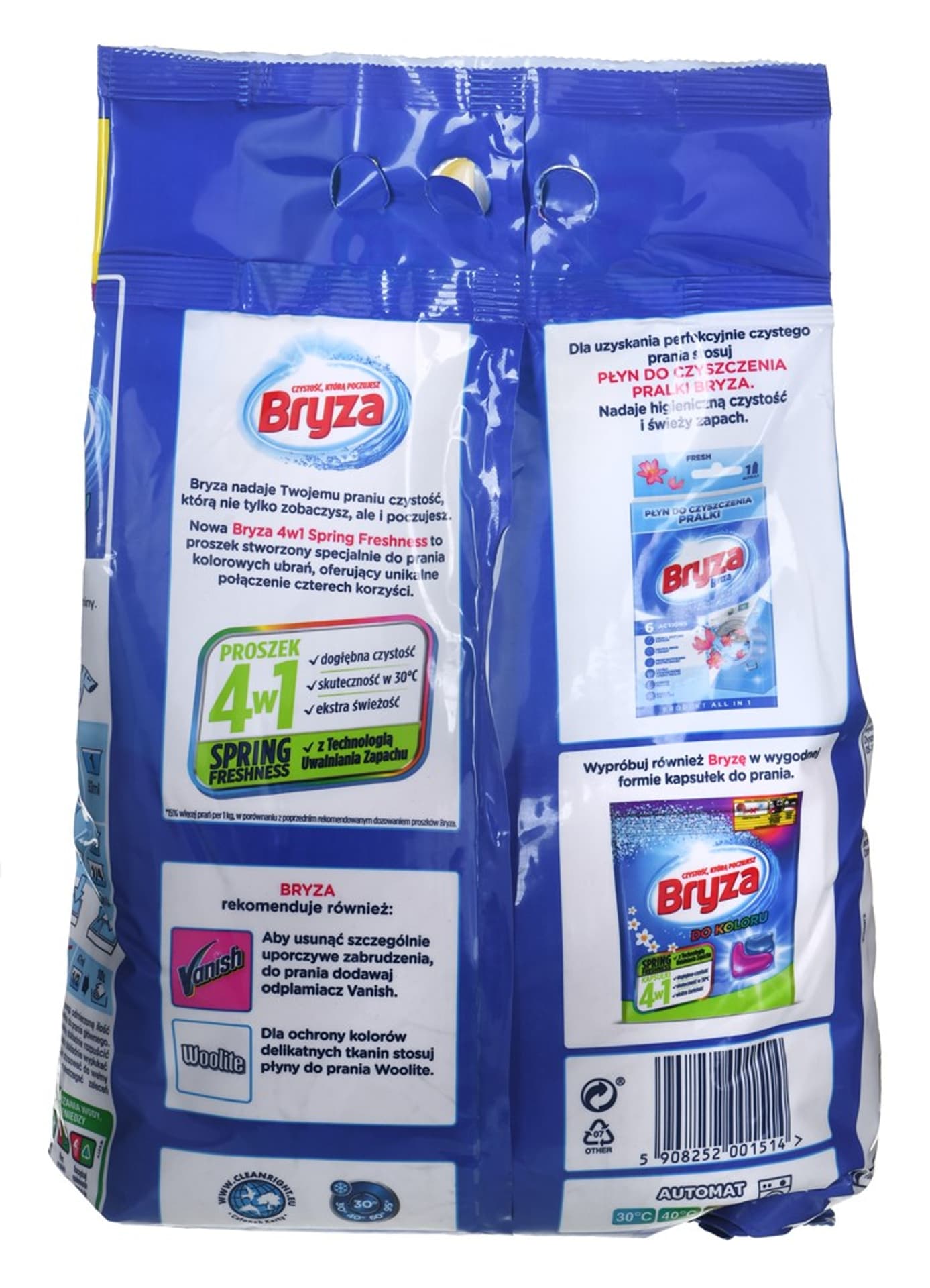 

BRYZA Proszek do prania 4w1 Kolor SPRING FRESHNESS 70 prań 4,55kg