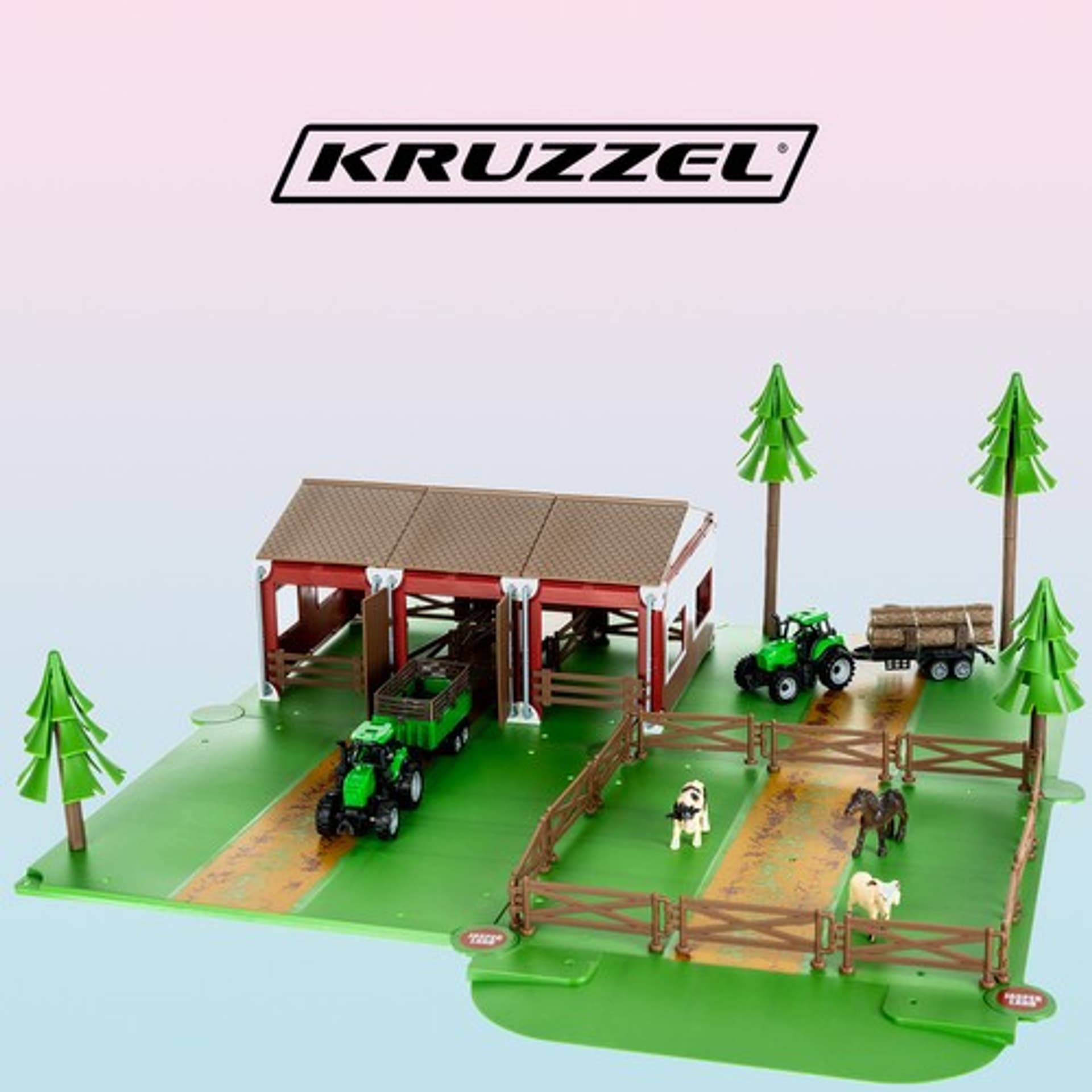 

Farma ze zwierzętami + 2 autka rolnicze 22404