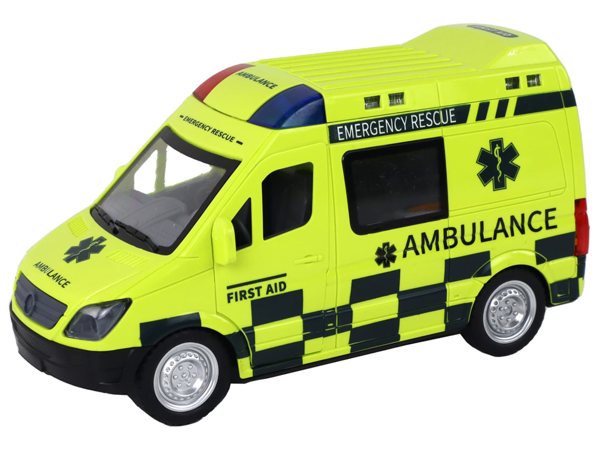 

Zdalnie Sterowany Żółty Ambulans Ze Światłami