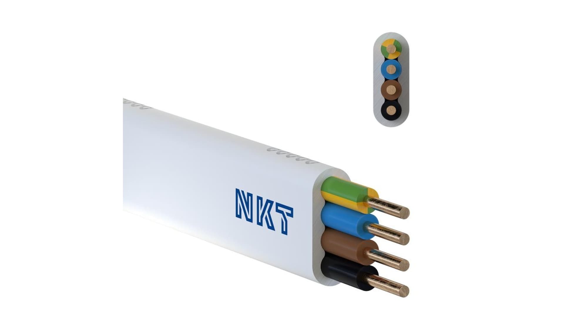 

Przewód instalacyjny NKT instal lumen YDYp 4x1,5 żo 450/750V /100m/