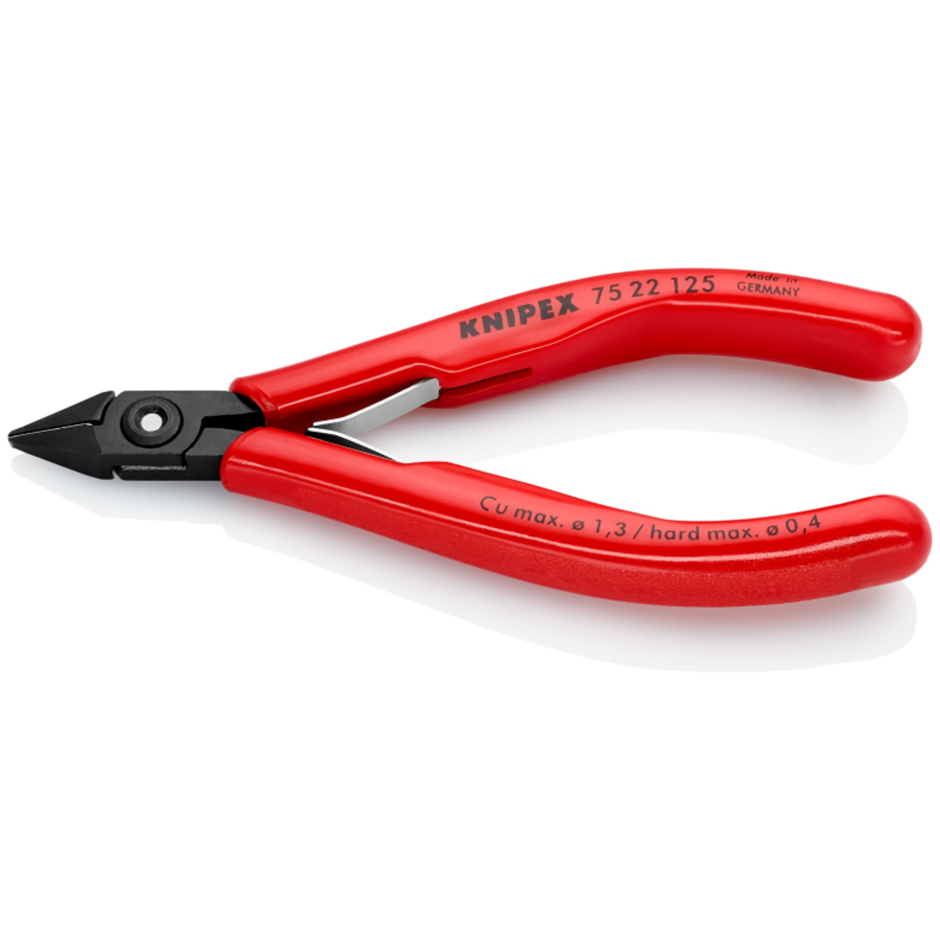 

Szczypce tnące boczne dla elektroników 75 22 125 KNIPEX