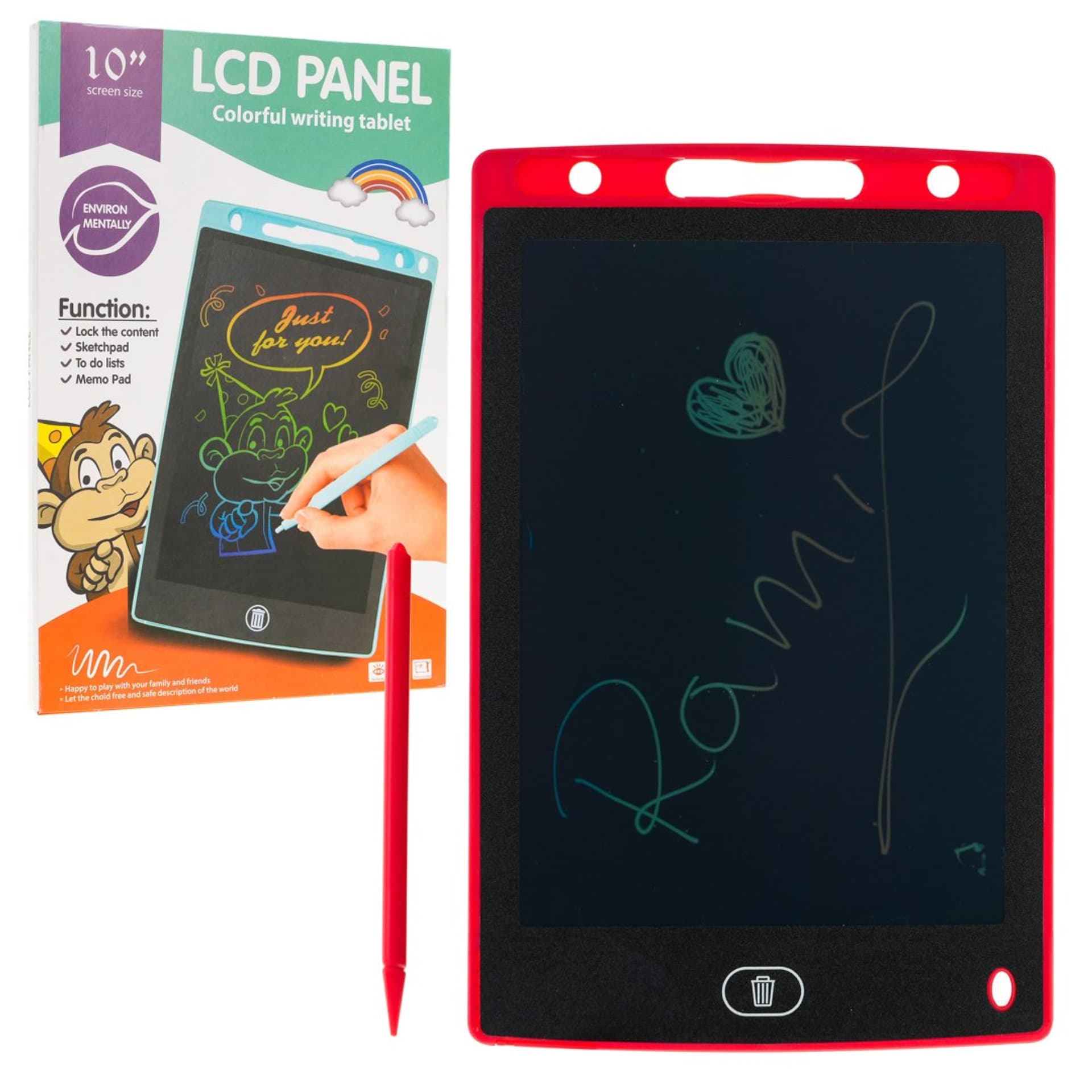 

Kolorowy Tablet 10' Czerwony