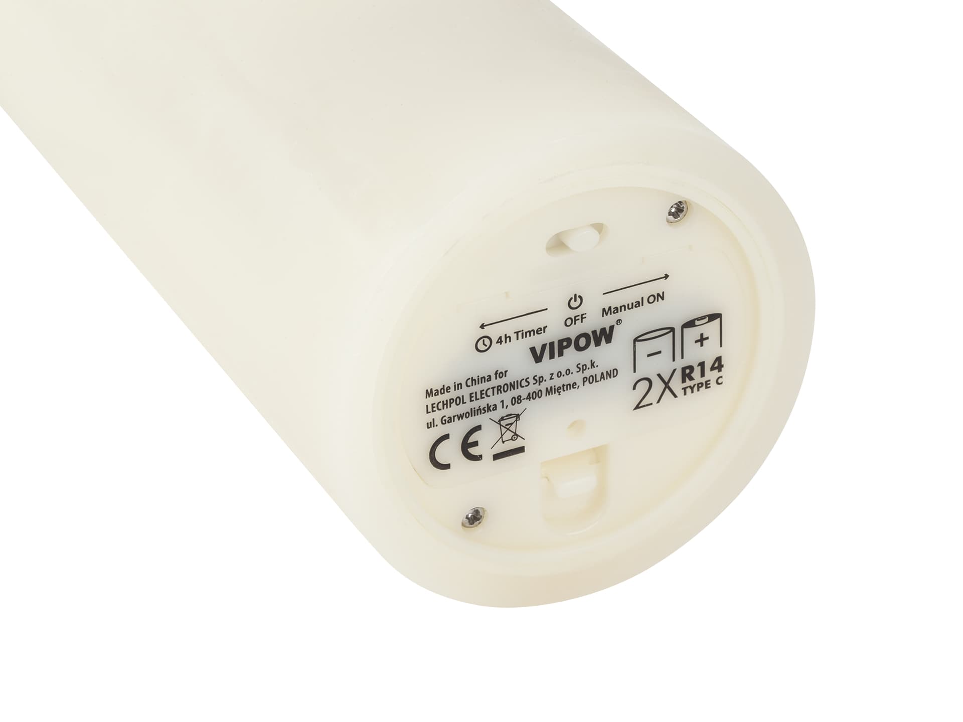 

Świeca woskowa LED mała ivory