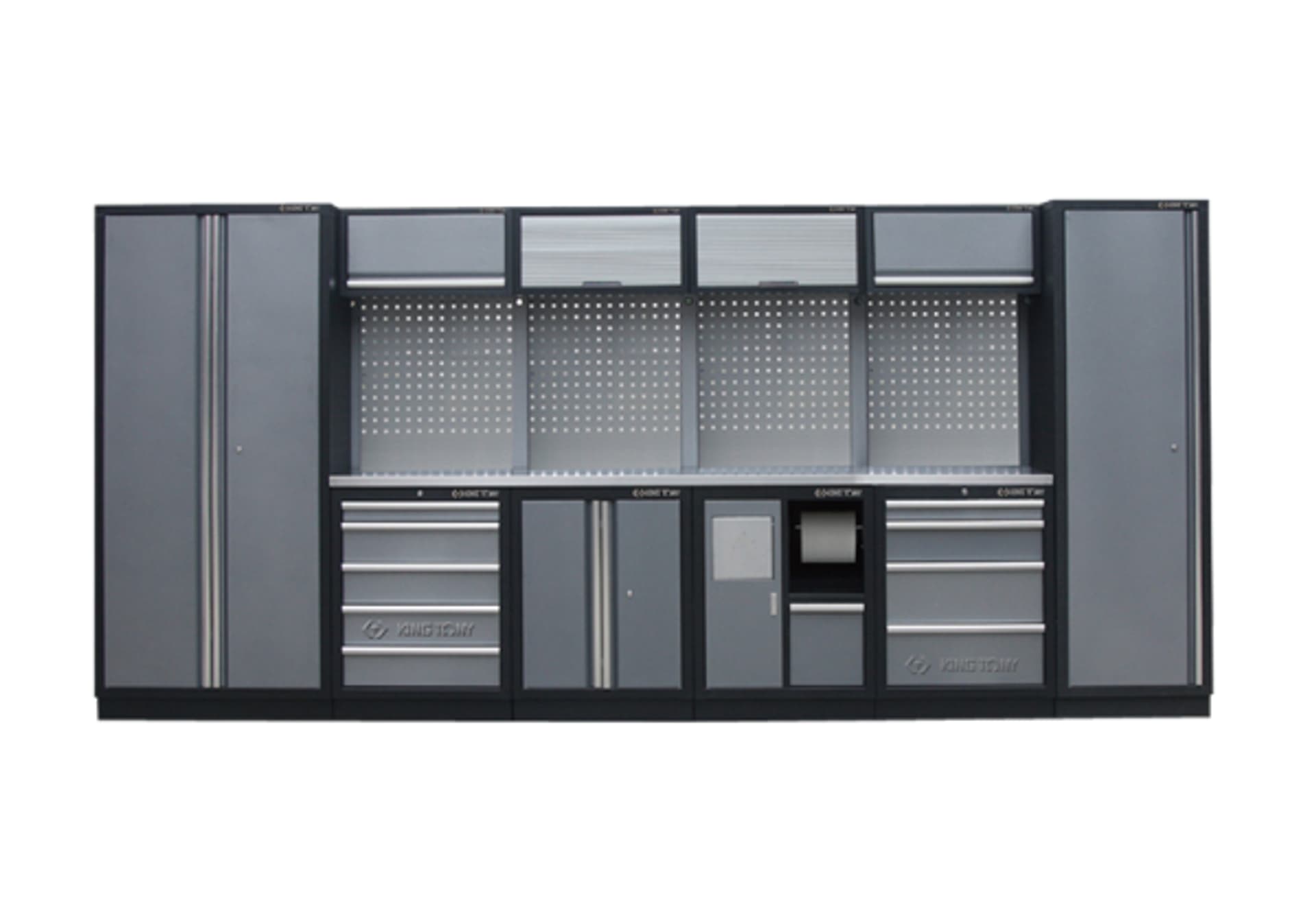 

ZESTAW MEBLI WARSZTATOWYCH NUMER 2 (SZARE), 4235x460x2000mm King Tony, Szare)/4235x460x2000mm king ton