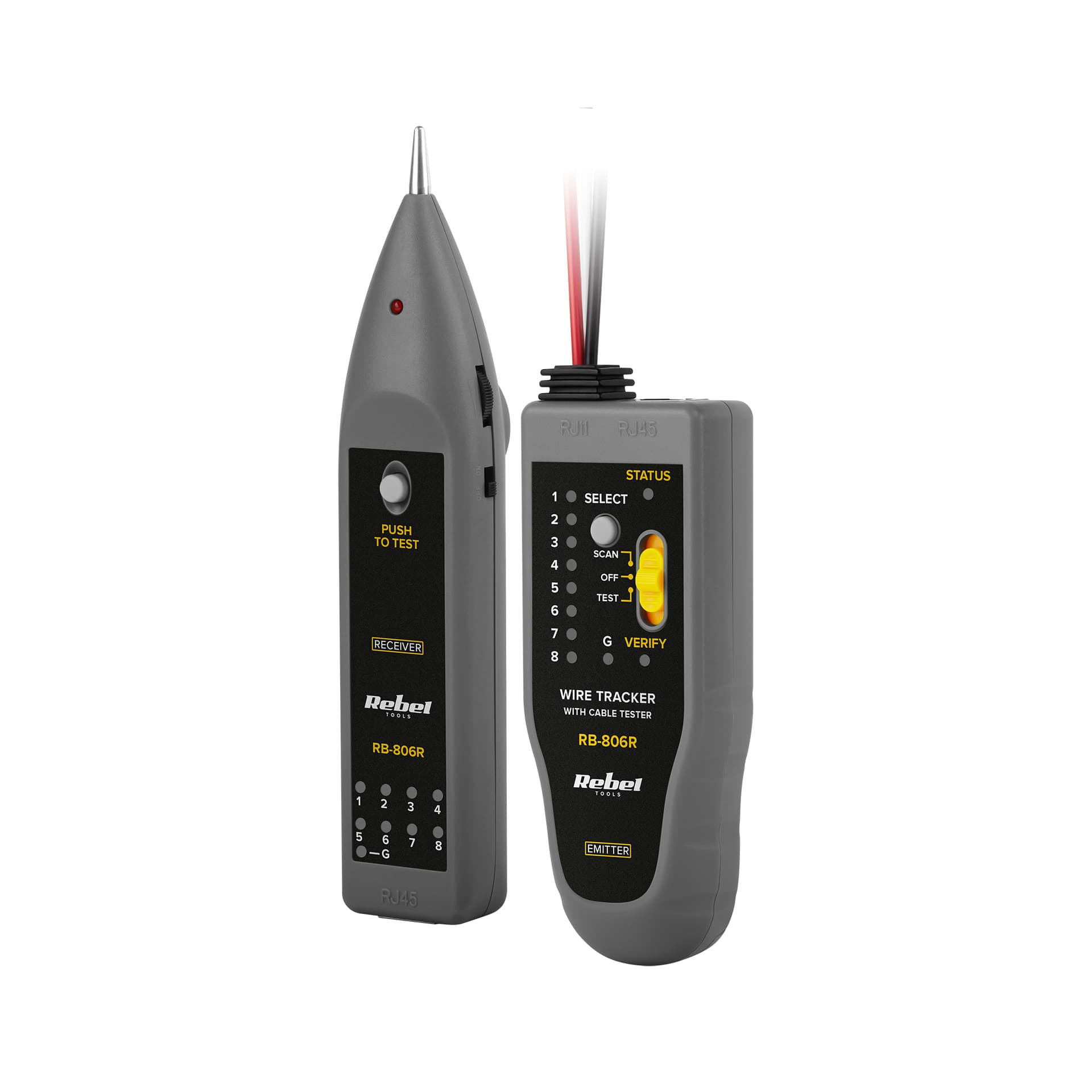 

Tester linii telefonicznych (Szukacz par przew.) REBEL RB-806R, Szukacz par przew.) rebel rb-806